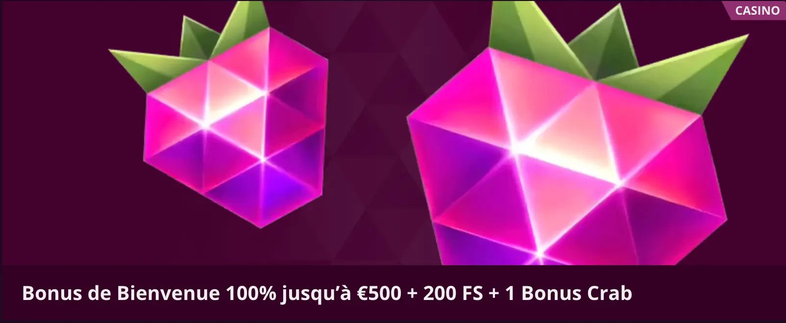 bonus de bienvenue malina casino