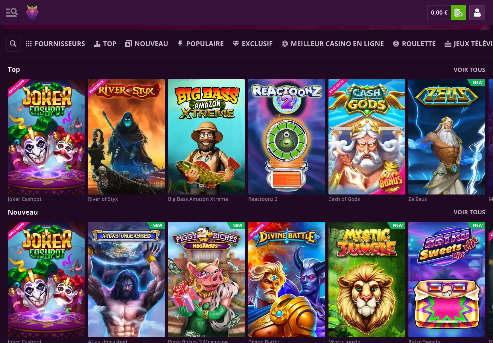 Malina Casino mobile