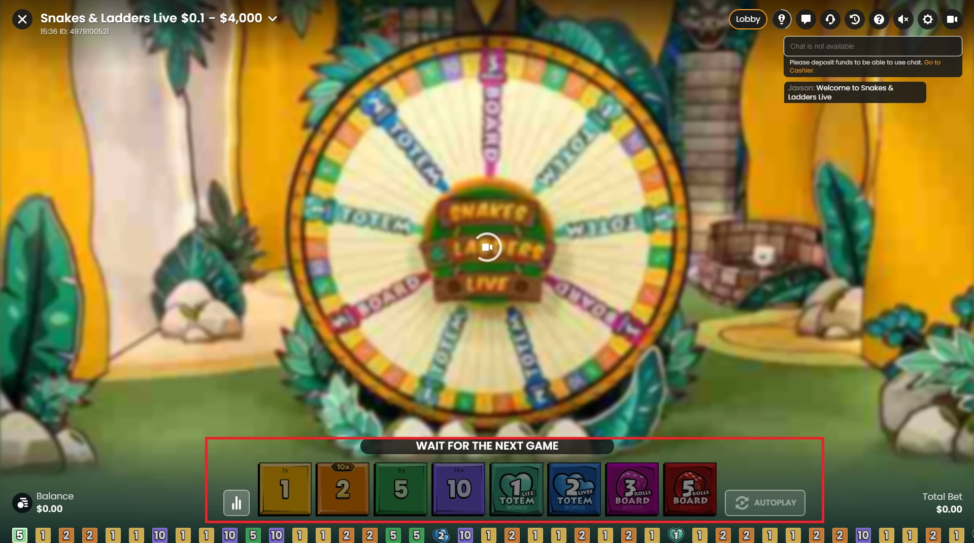 Roue snake & ladders