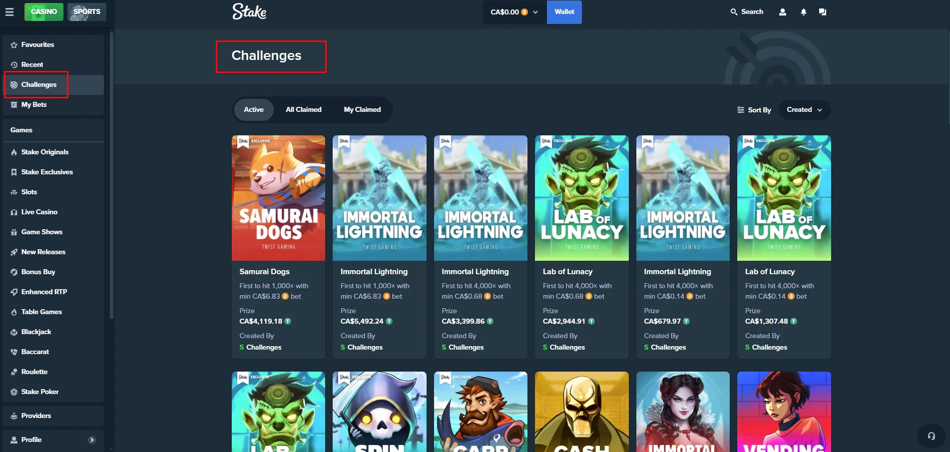 Stake Casino Challenges