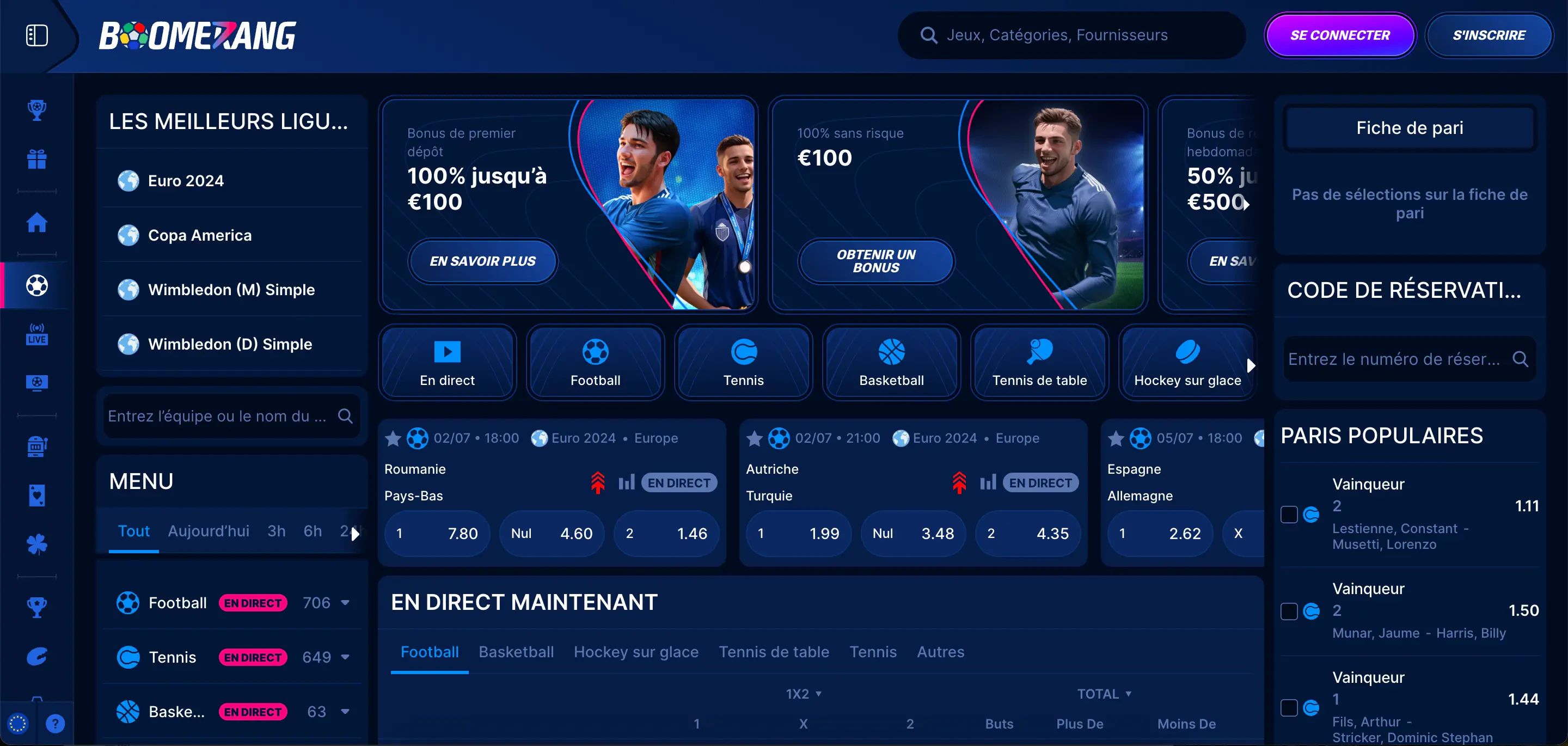 paris sportifs boomerang bet