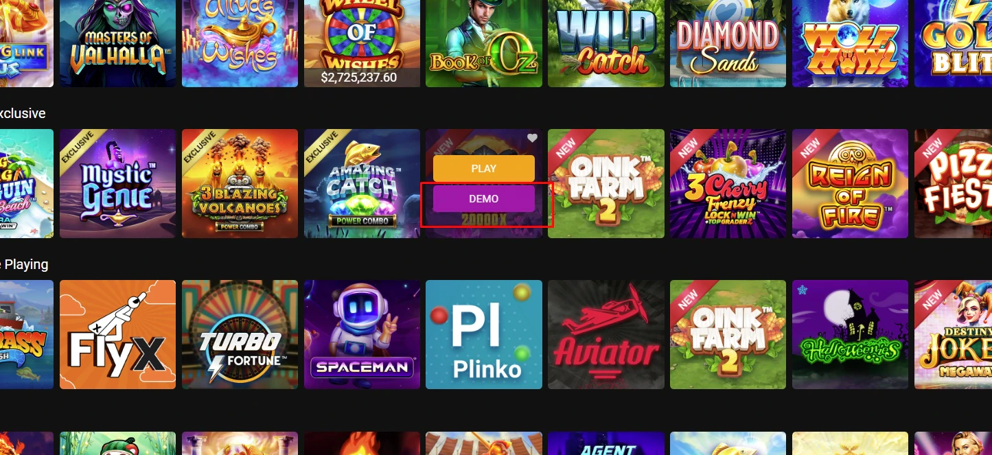 Jackpot City Casino Demo Mode