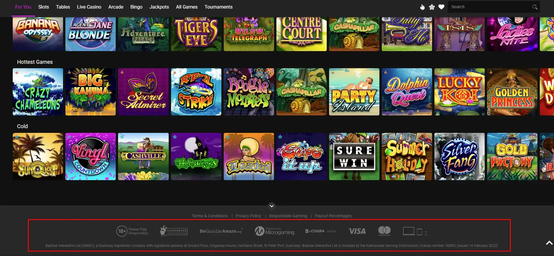 Jackpot City Casino License