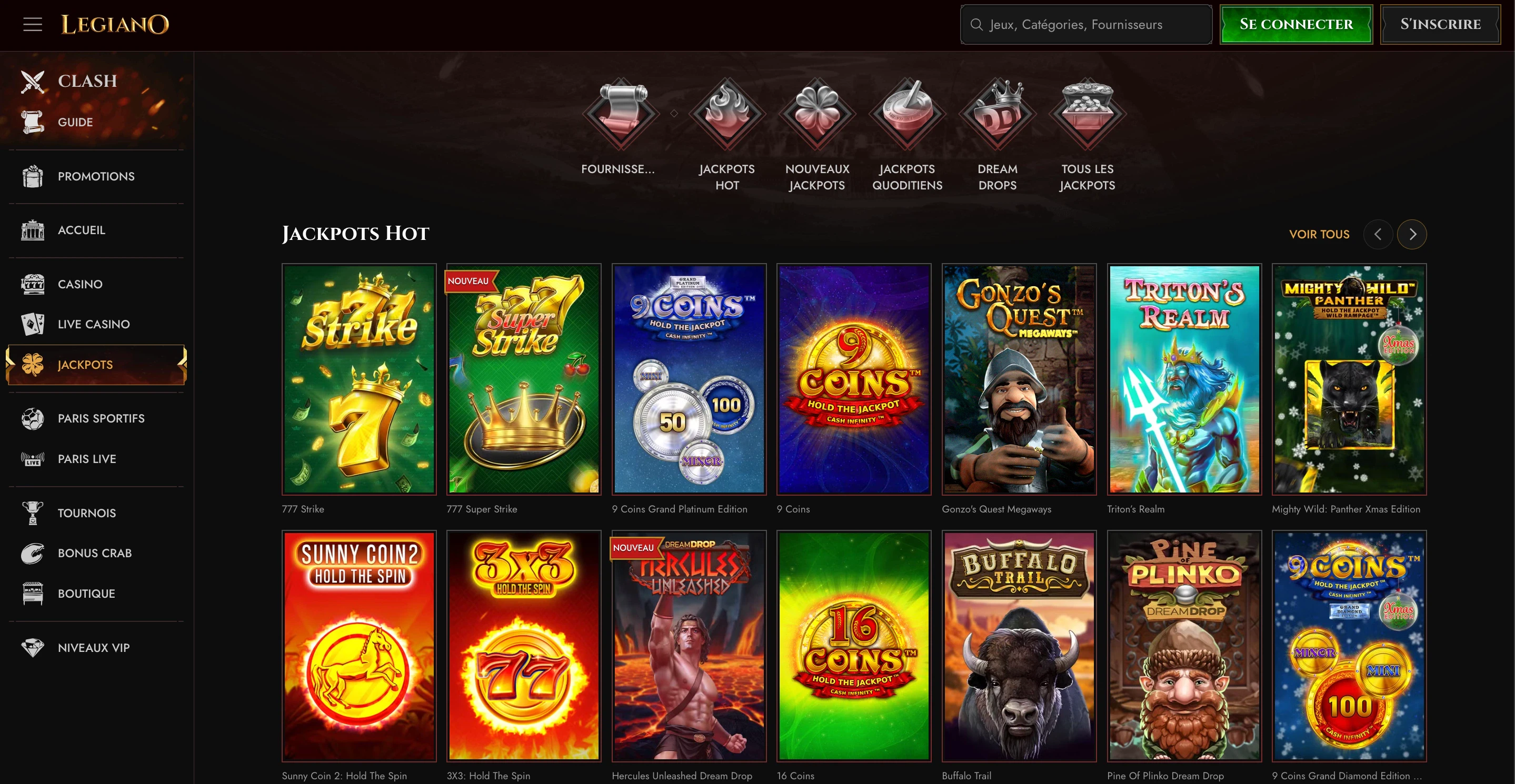jackpots legiano