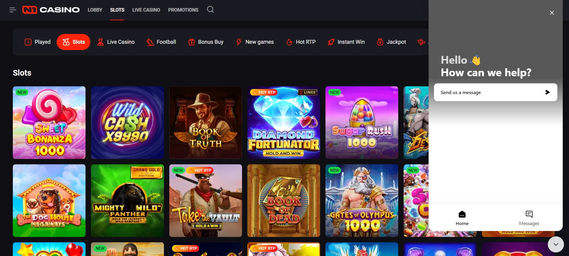 N1 Casino Live Chat