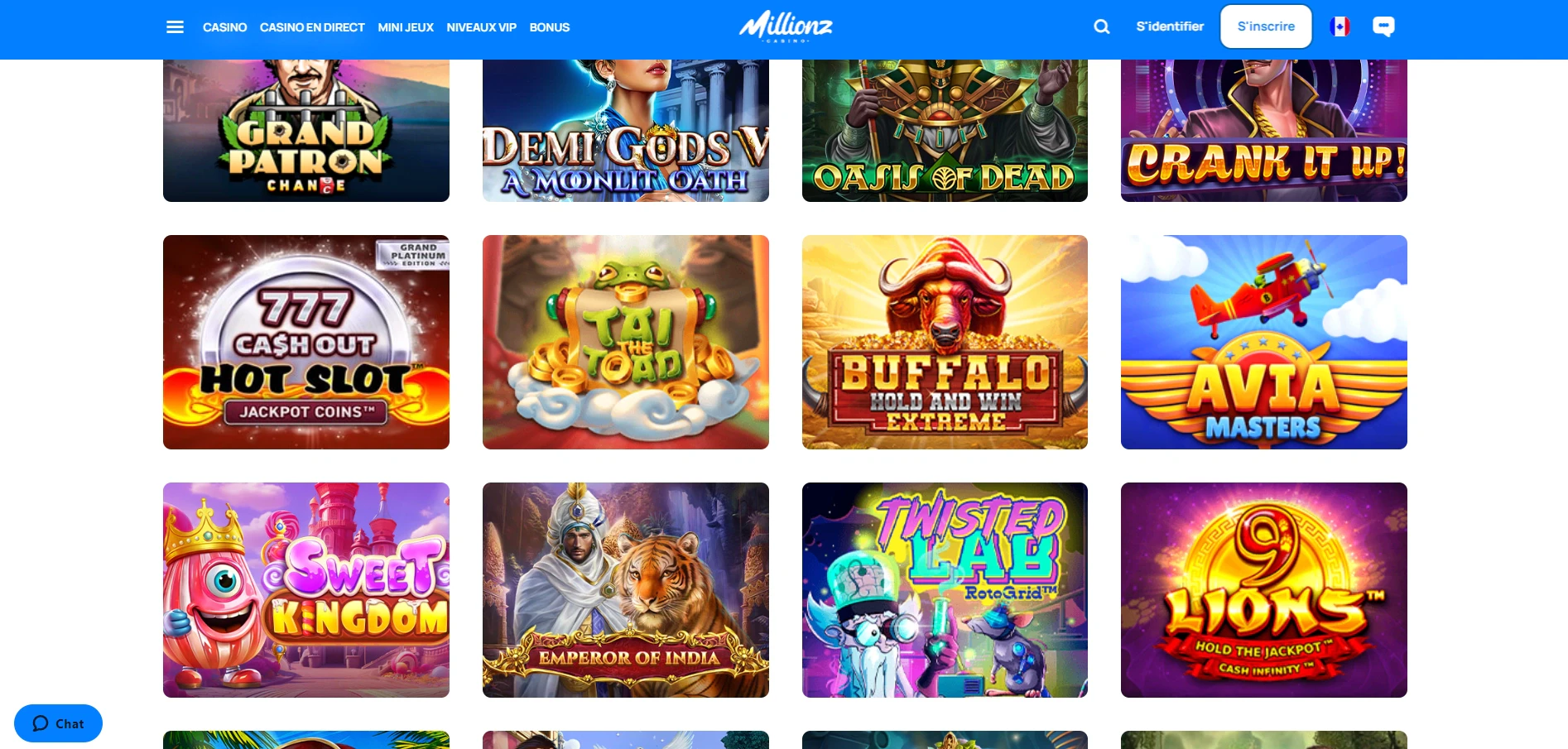 Jeux bonus sans dépôt millionz casino