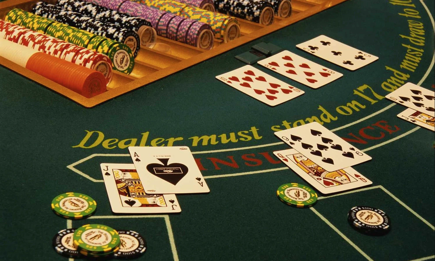 Blackjack table