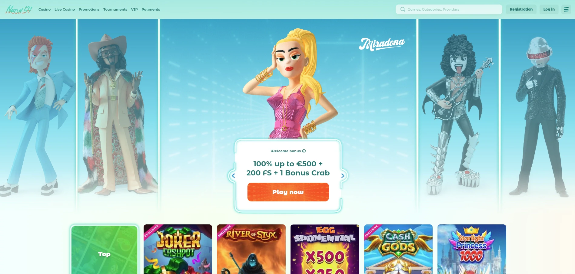 Neon54 Home Page