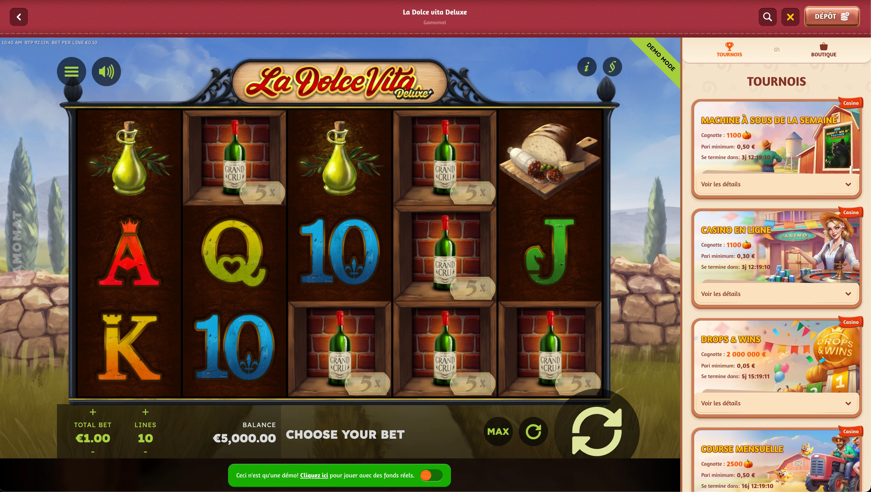 mode demo billy bets