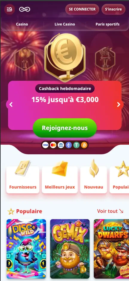 casinoinfinity mobile