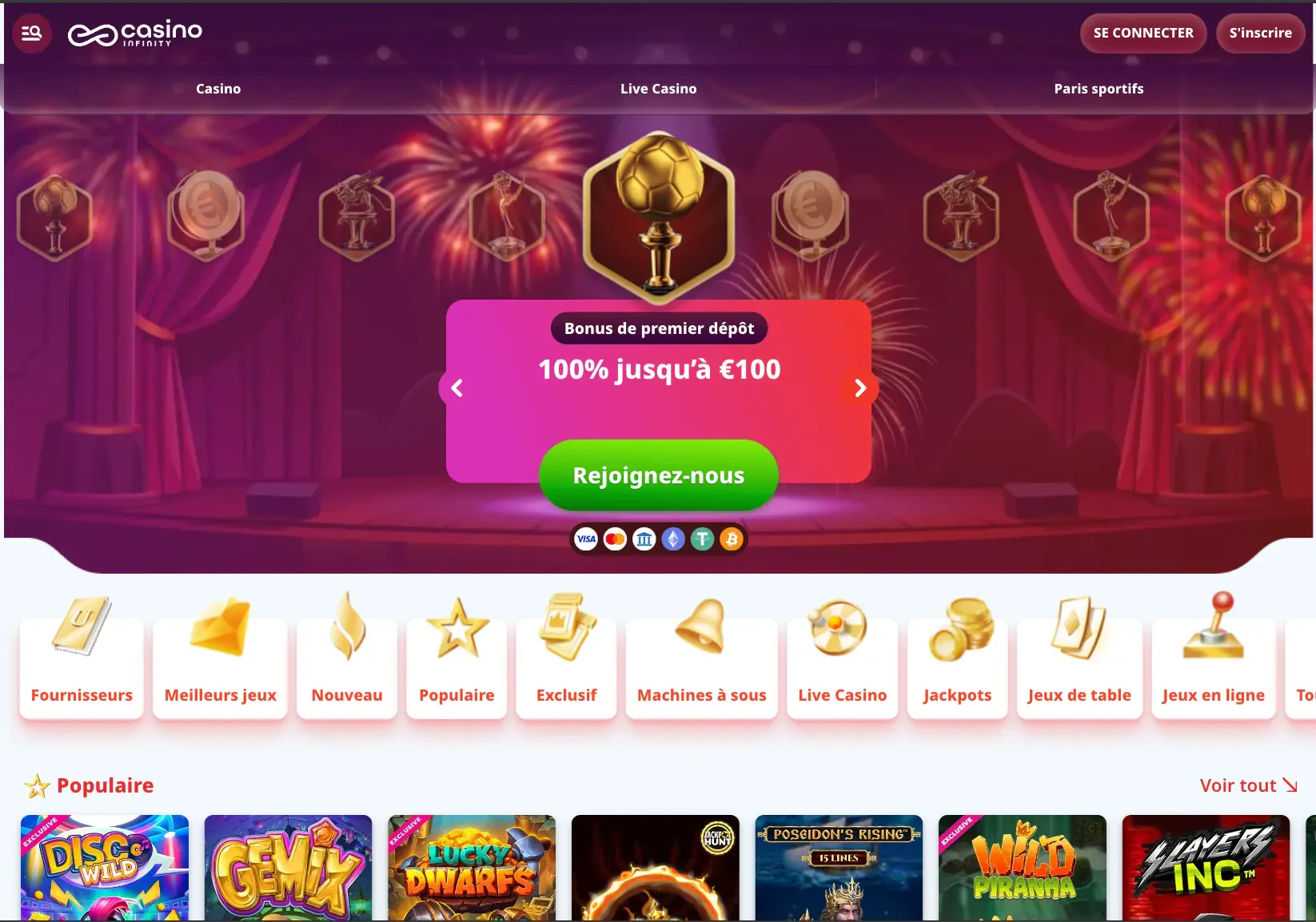 casinoinfinity mobile
