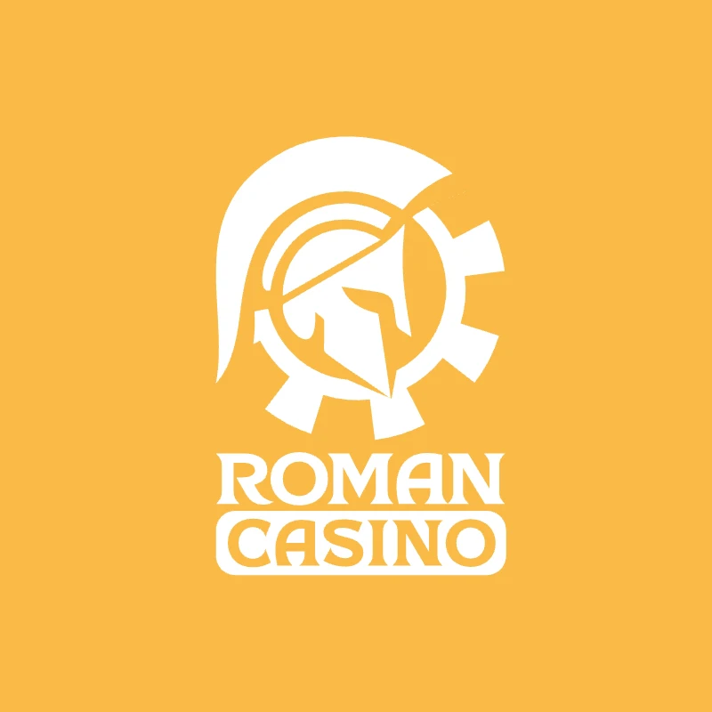 logotype white roman casino
