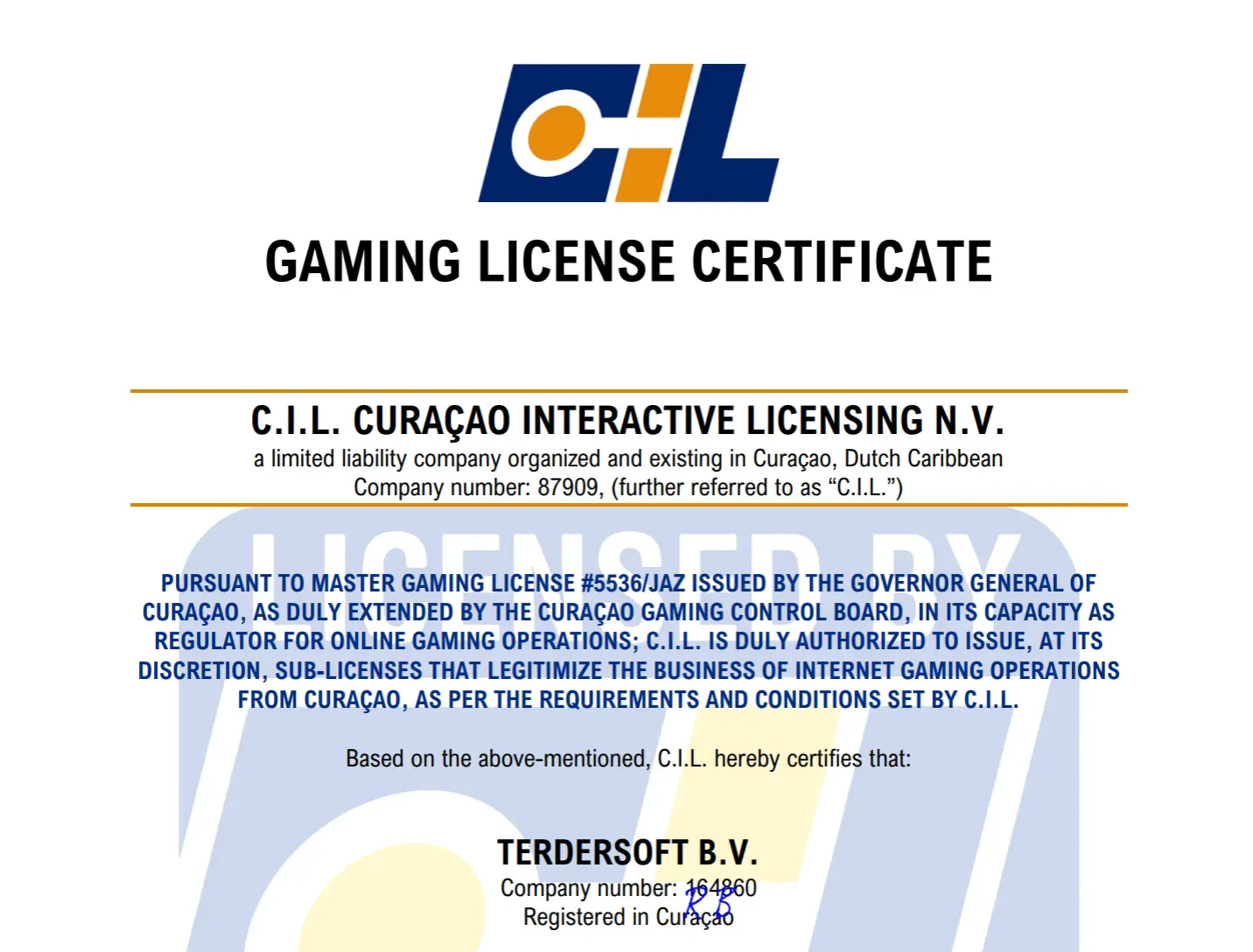 roman casino licence