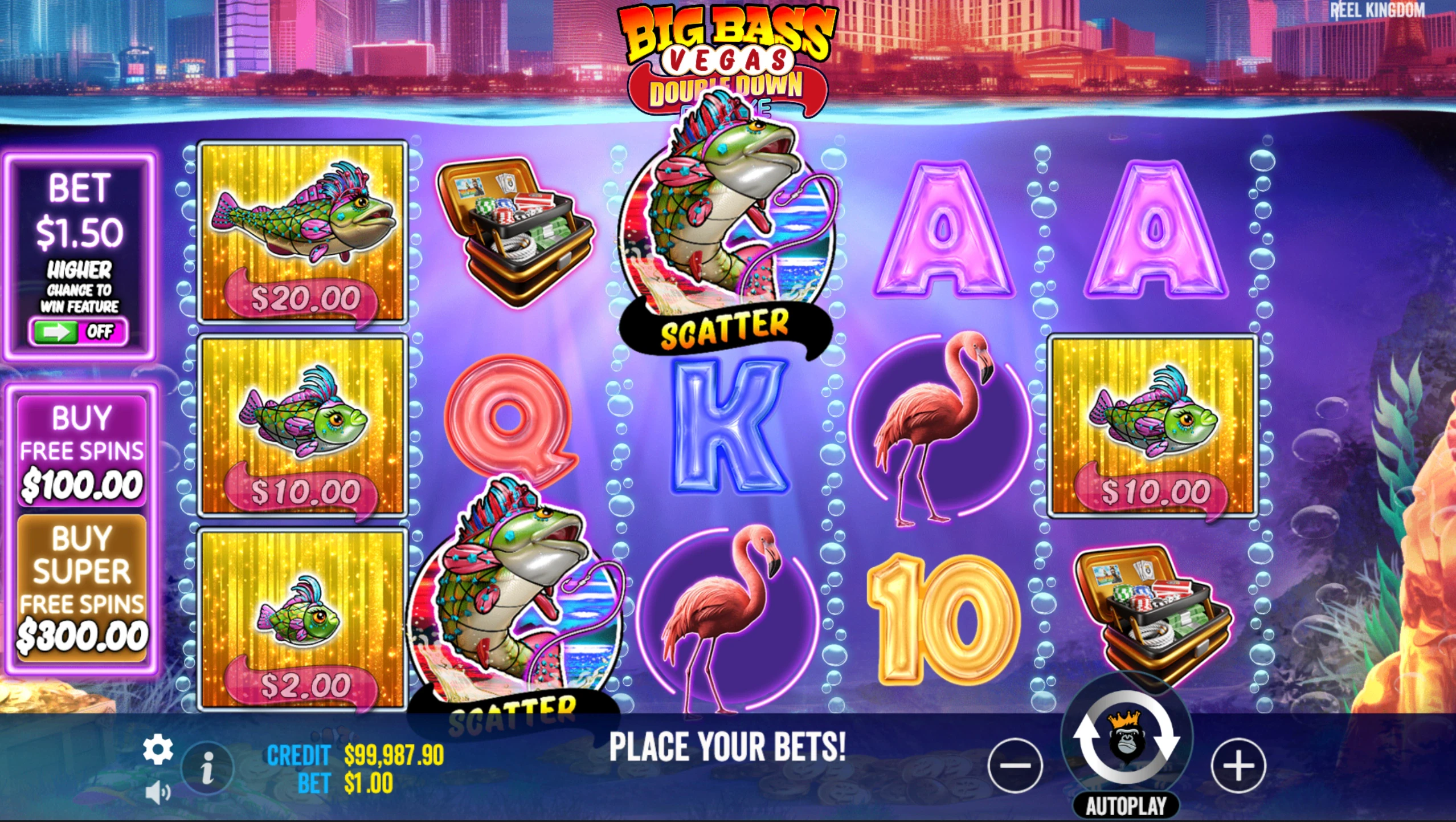 base game Big Bass Vegas Double Down Deluxe