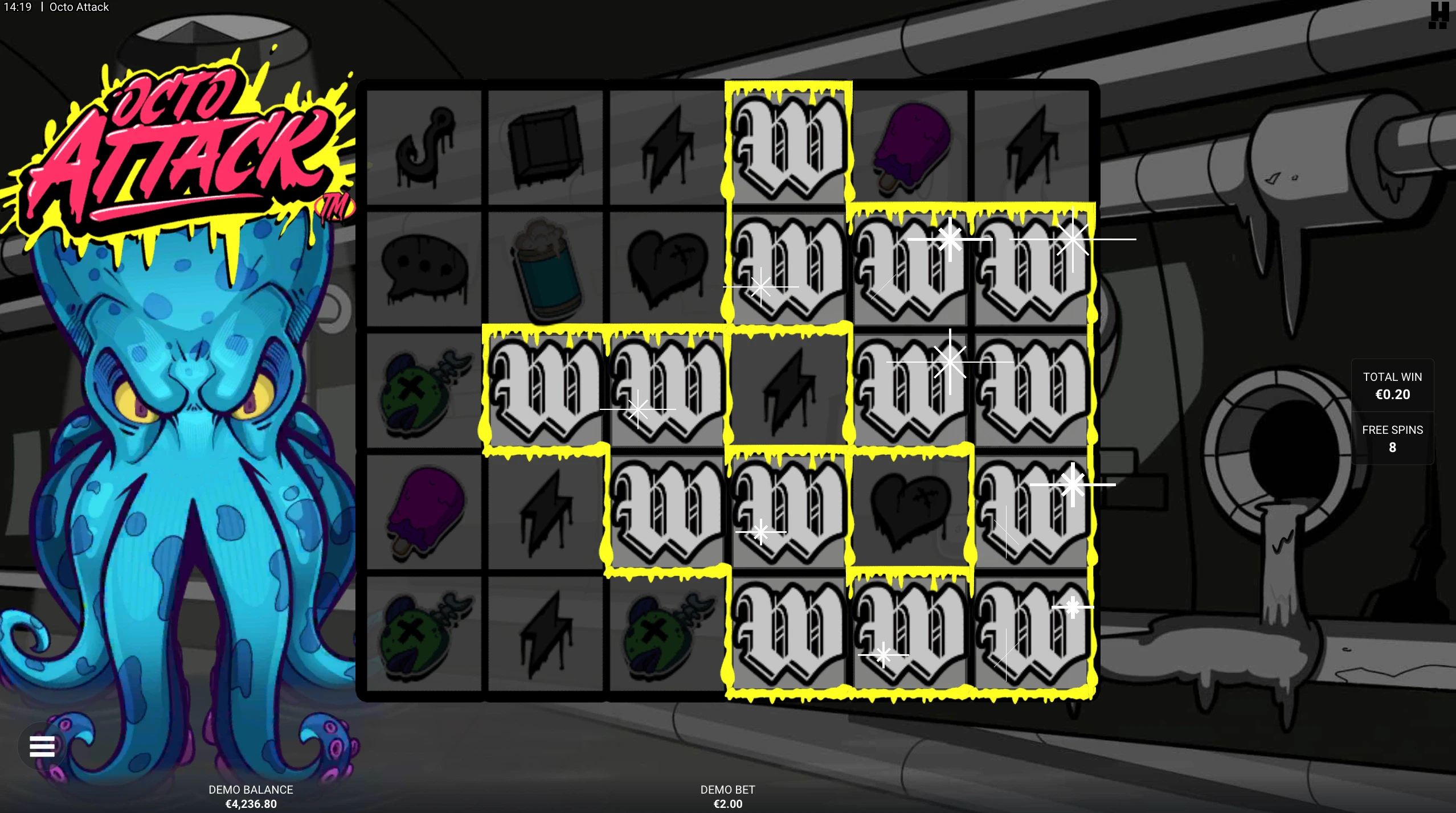 free spins octo attack