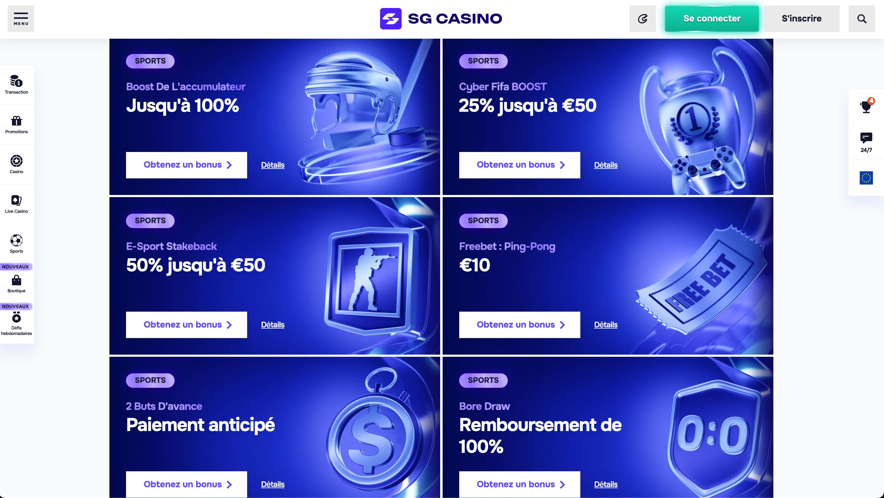 promotions sport sg casino