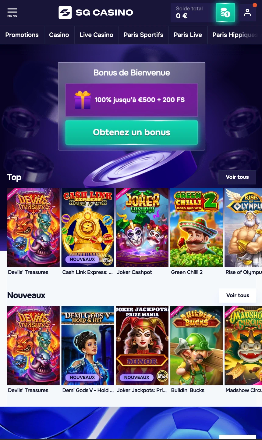 sg casino mobile