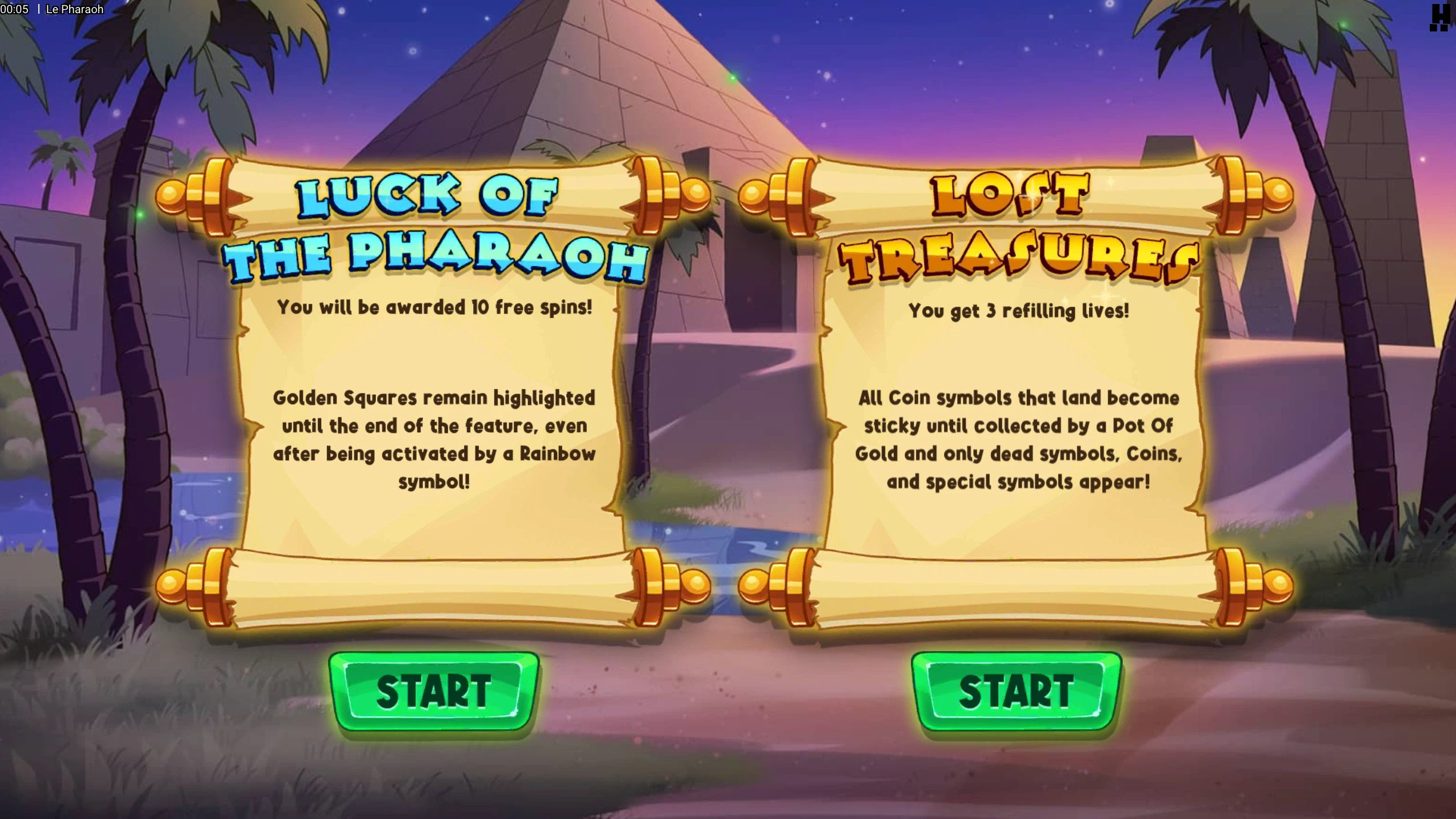 bonus le pharaoh