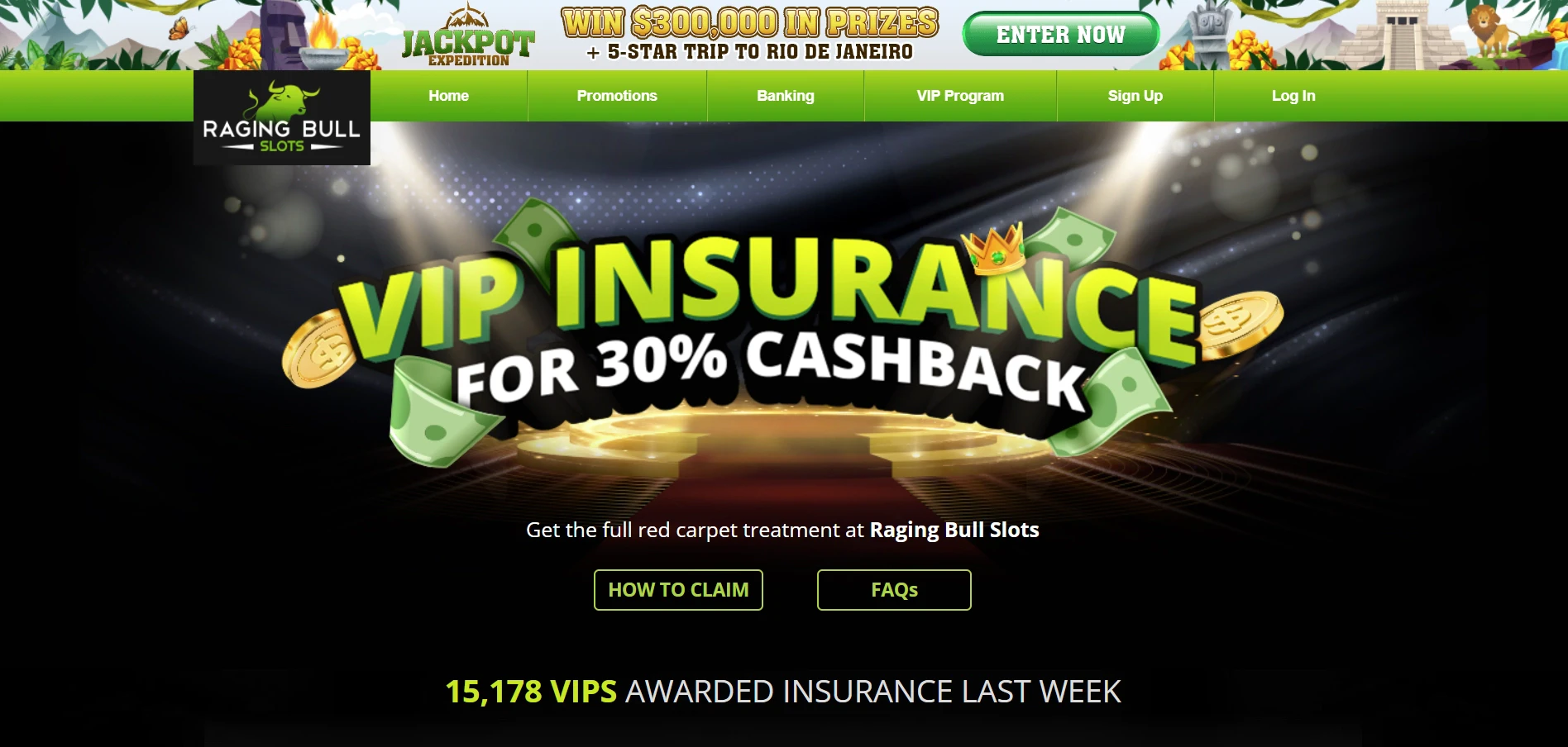 Raging Bull Slots Monthly Free Insurance