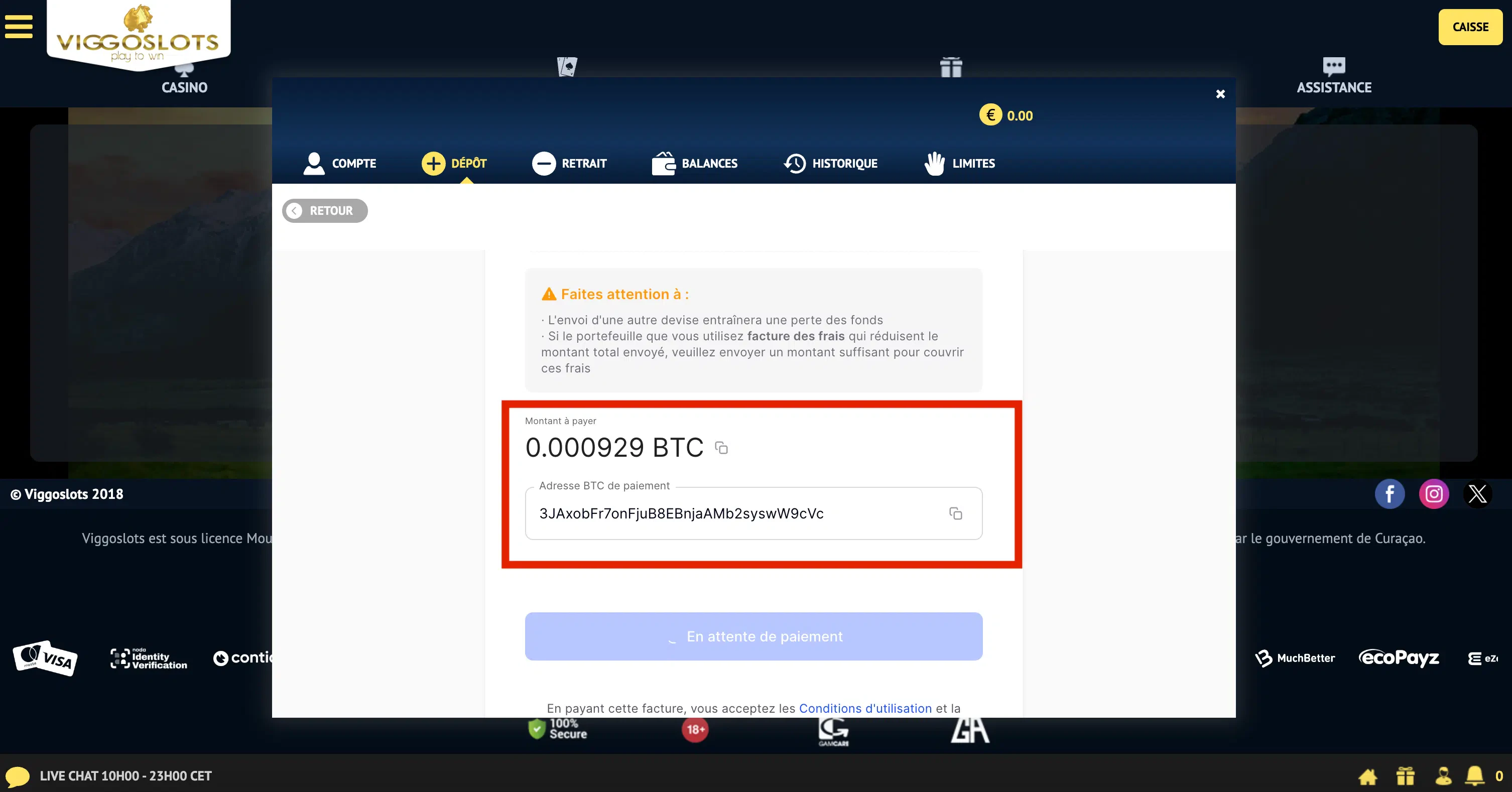 paiement transaction