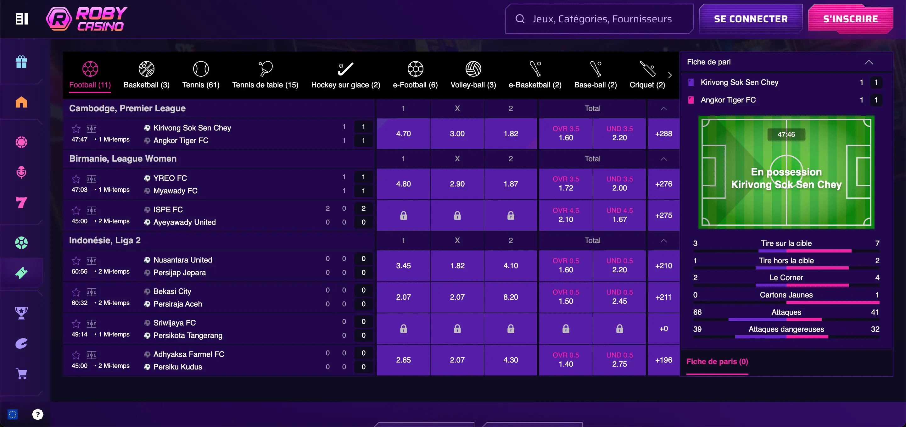 robycasino paris en live