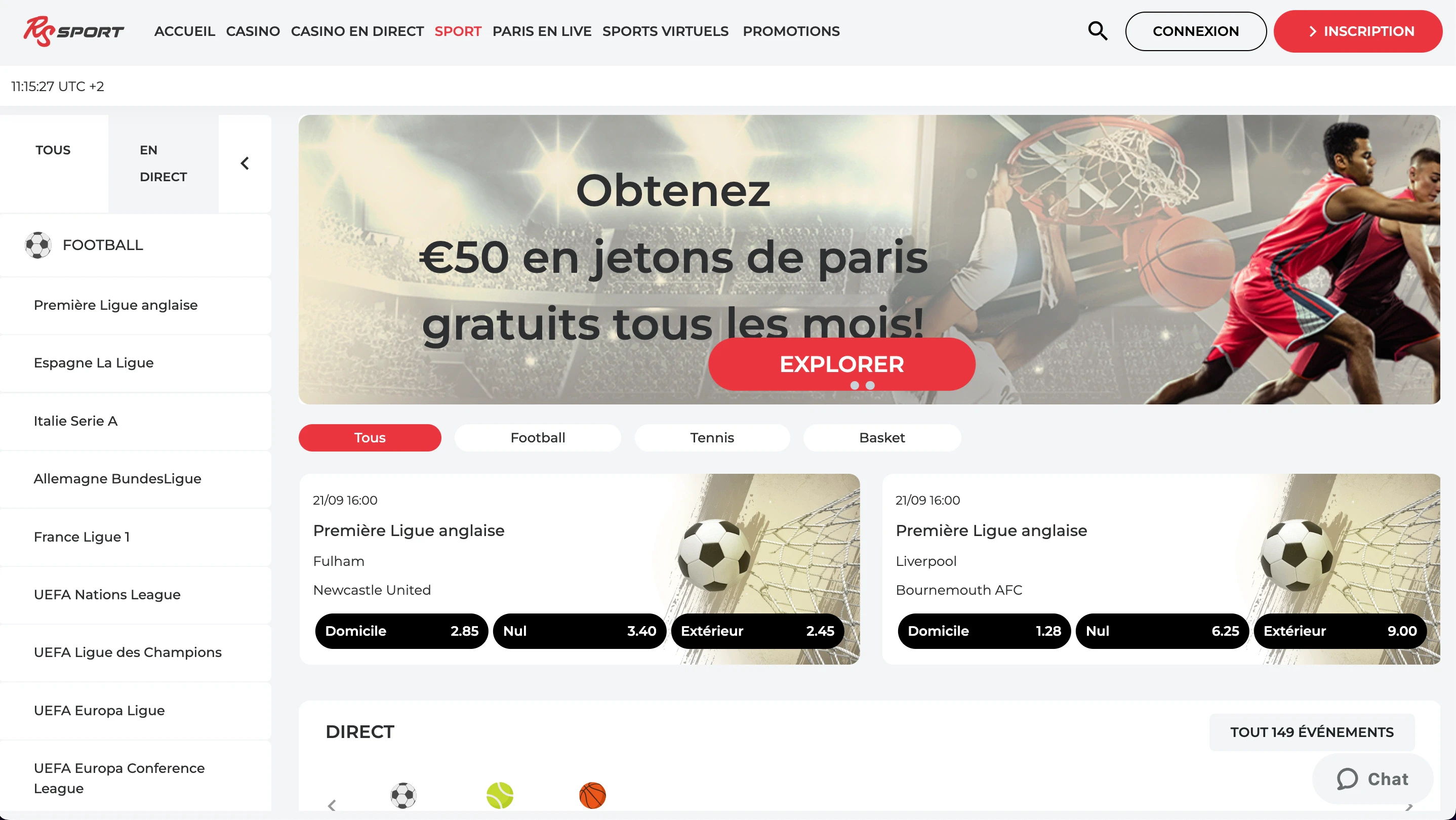 paris sportifs real spin