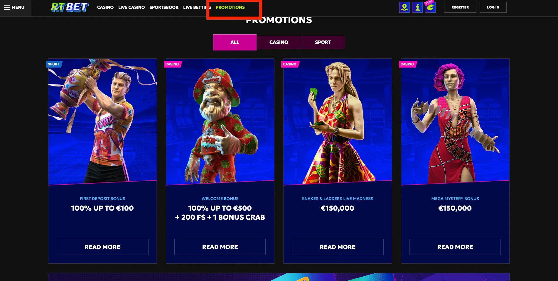 promotions RTBet