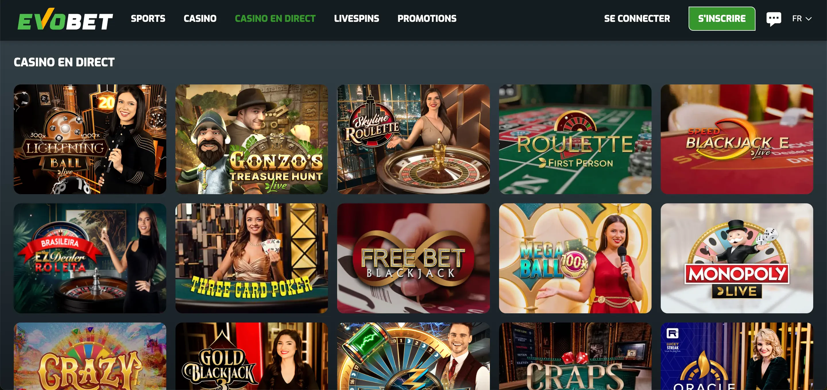 evobet casino en direct