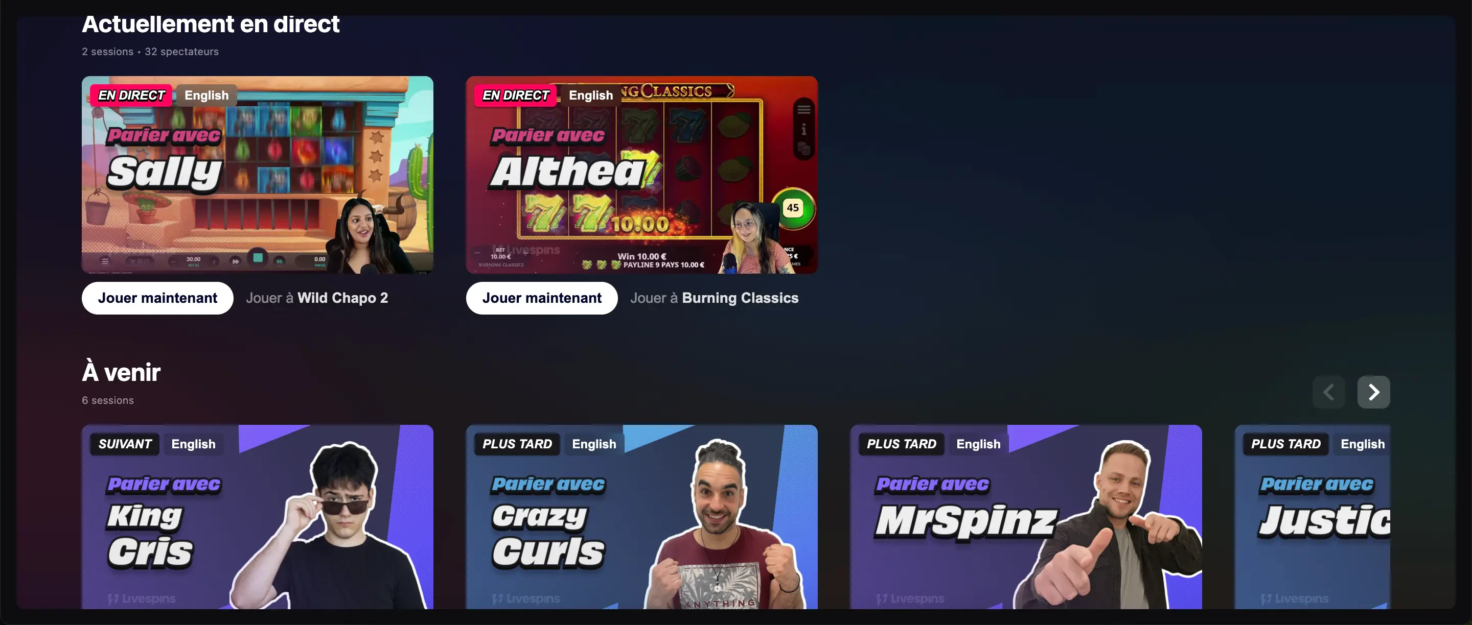 evobet livespins