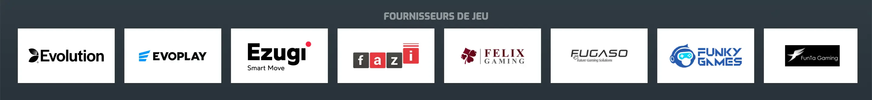 evobet fournisseurs