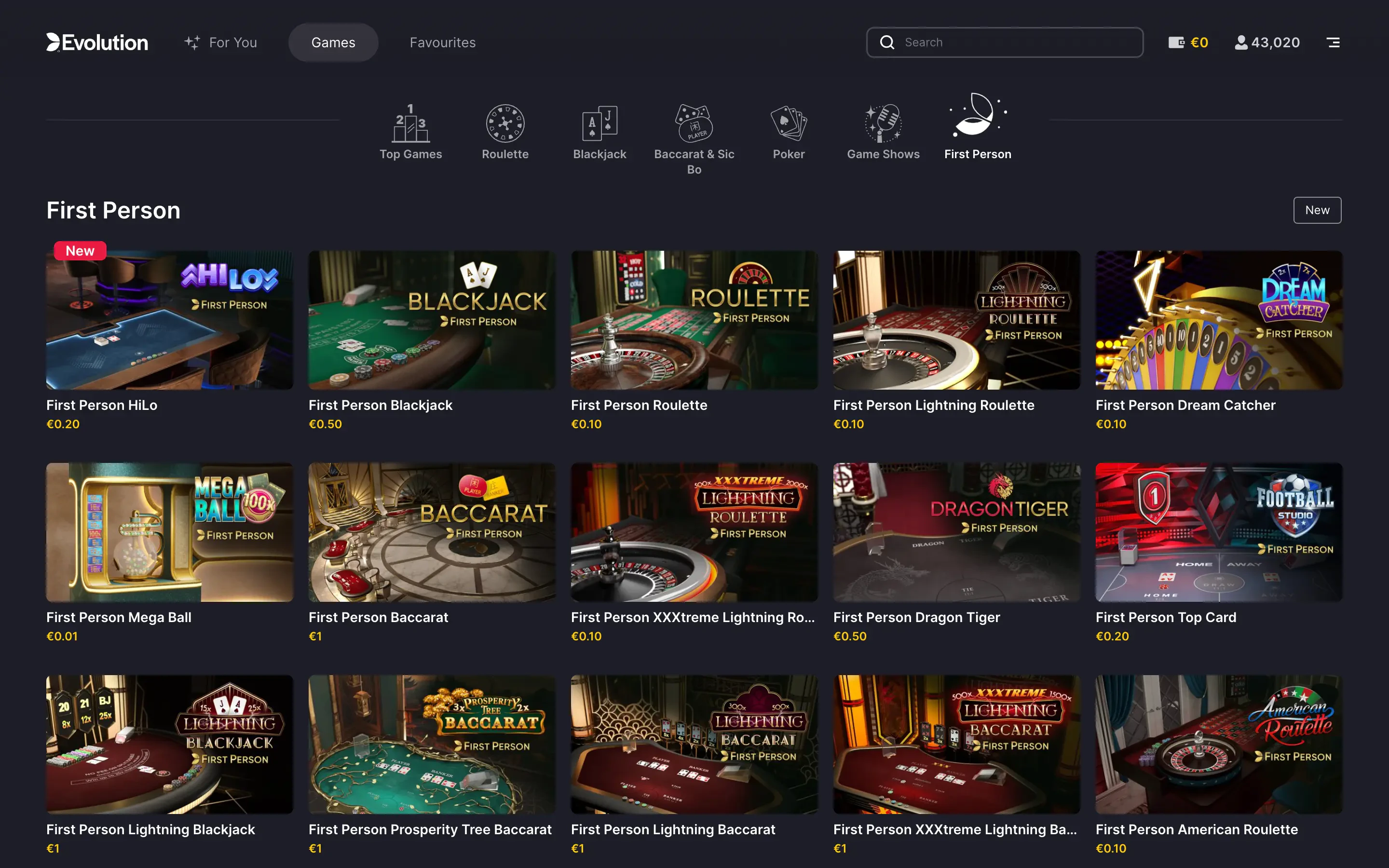 evobet first person