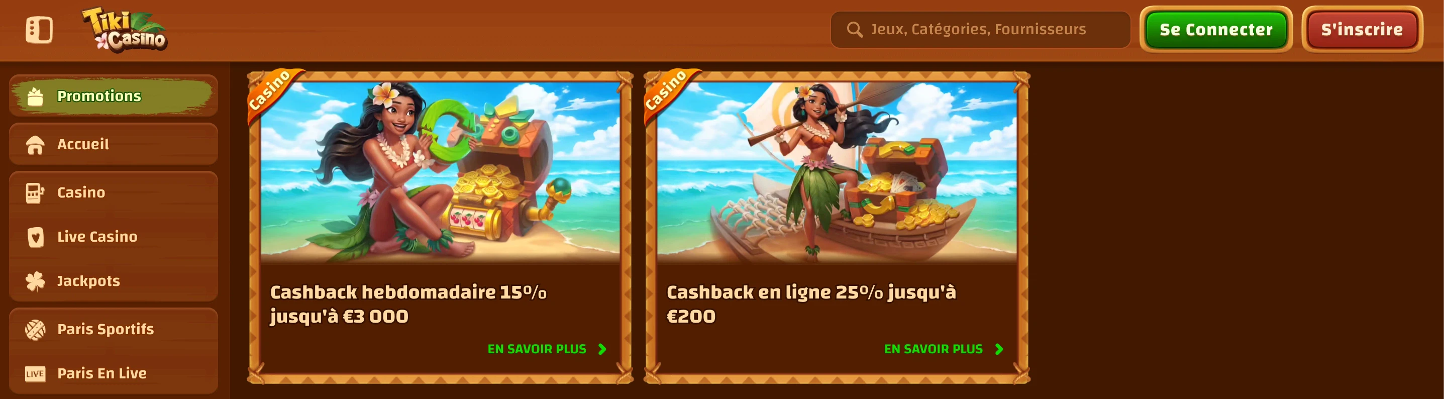 cashback casino tiki casino