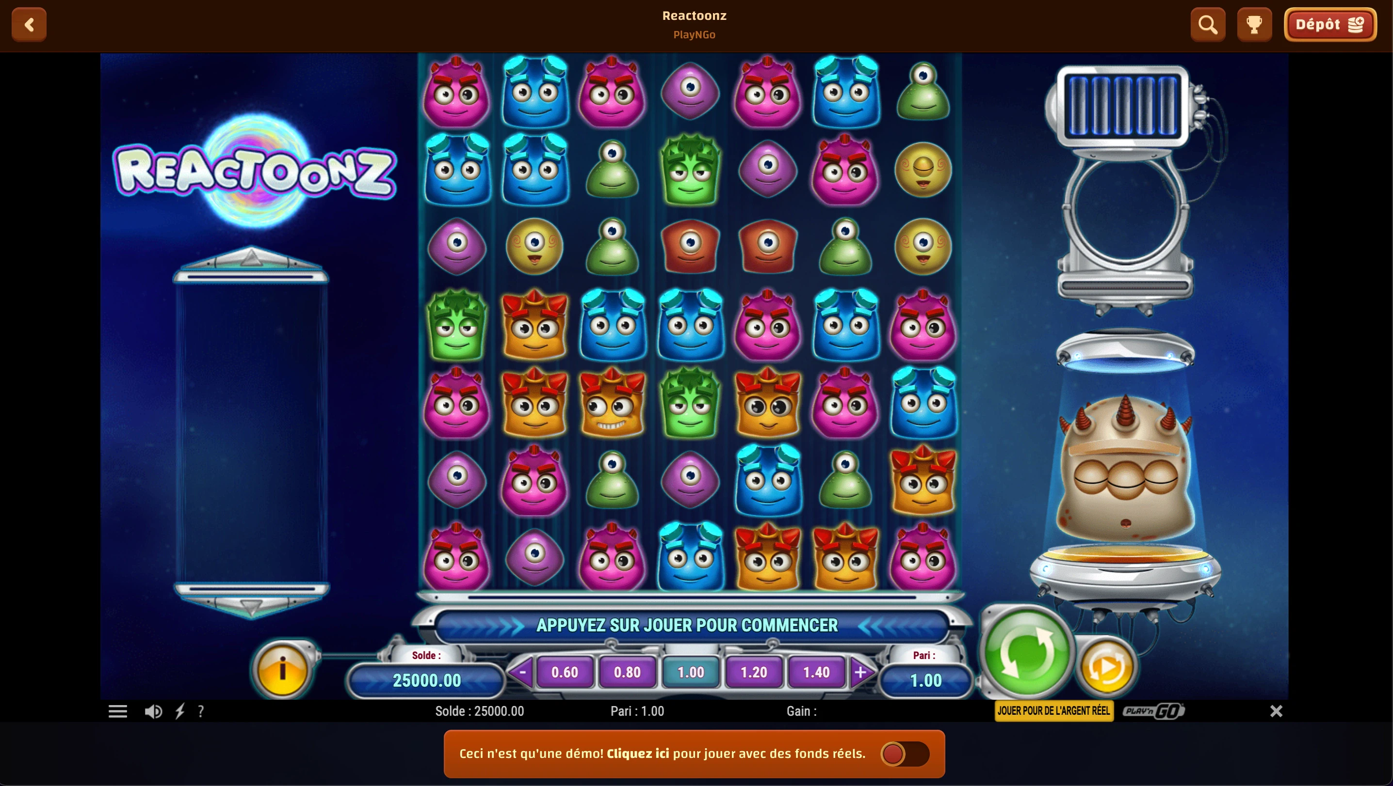 mode démo tiki casino