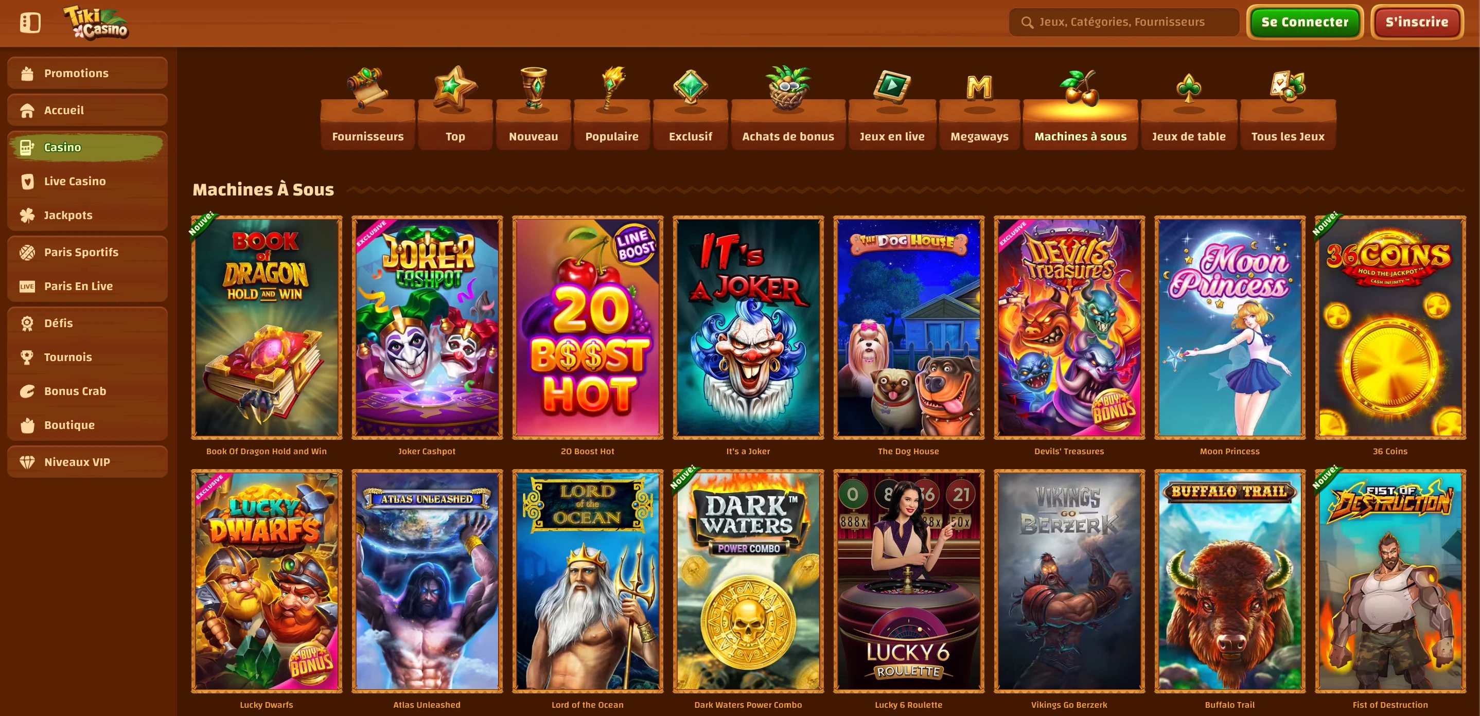 slots tiki casino