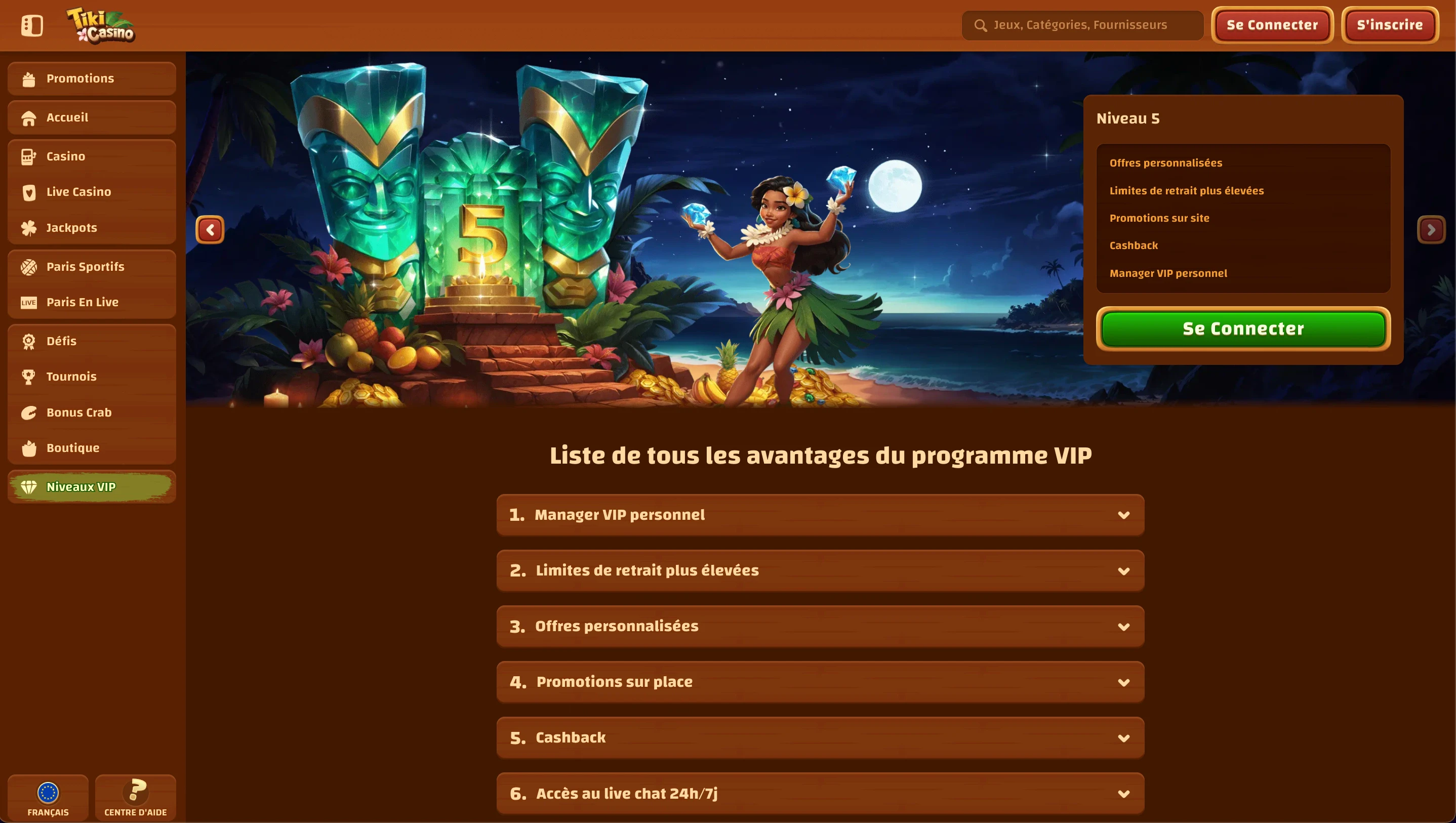 vip tiki casino
