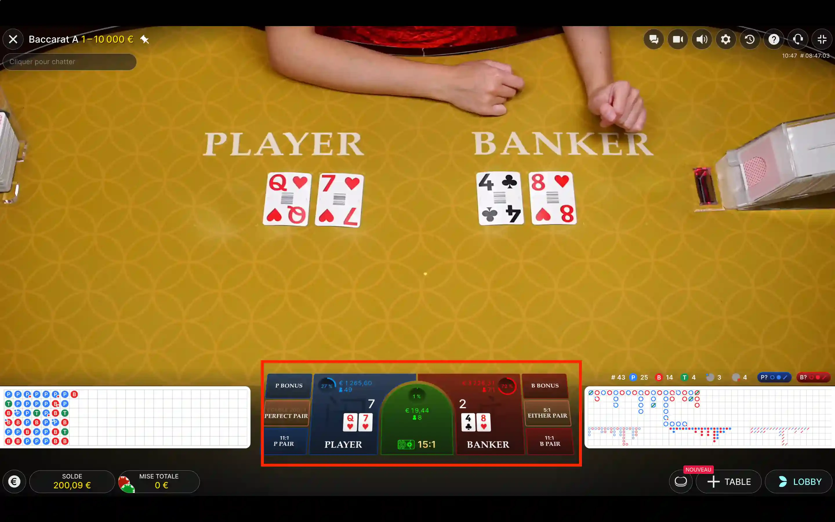 Baccarat live