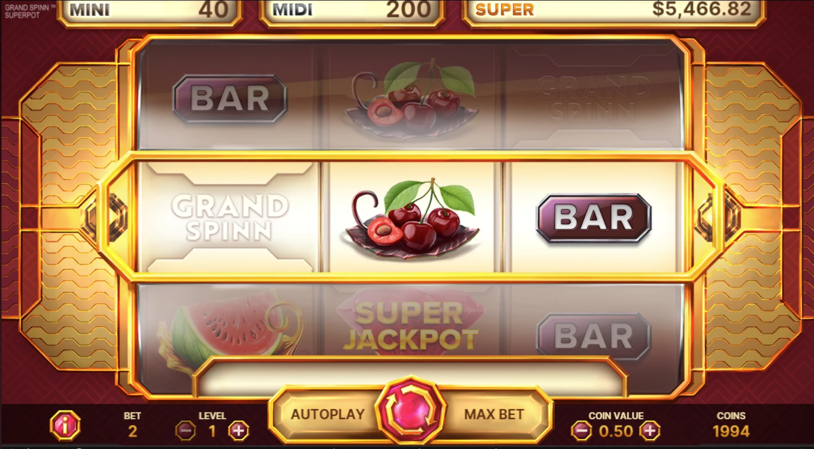 Grand Spinn Superpot