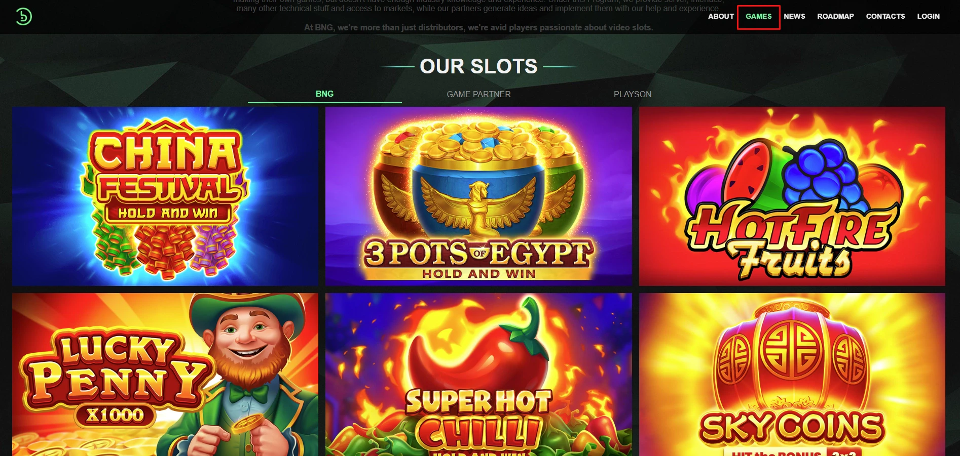 BNG Slots
