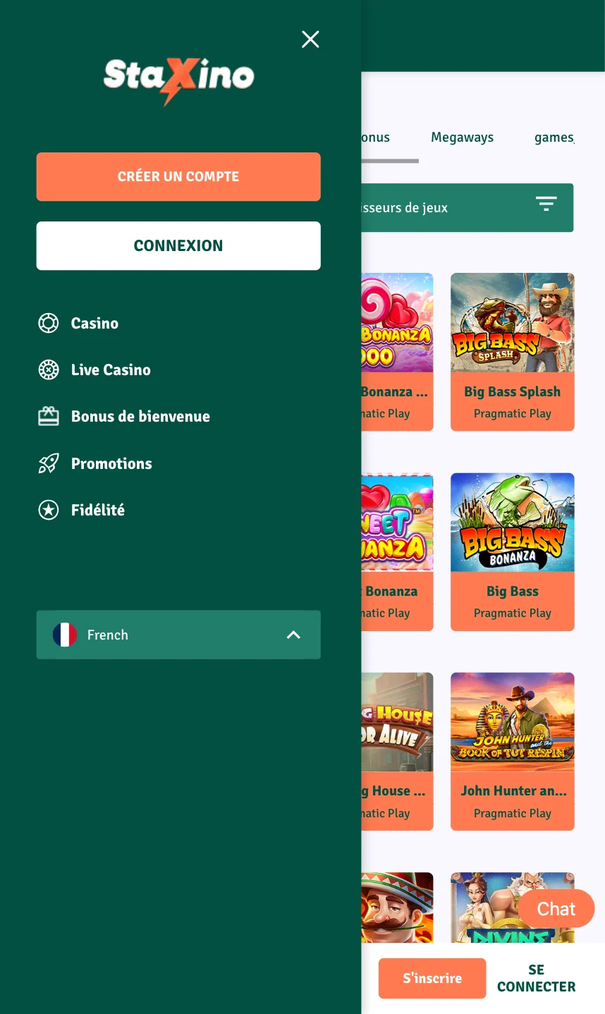 staxino sur mobile