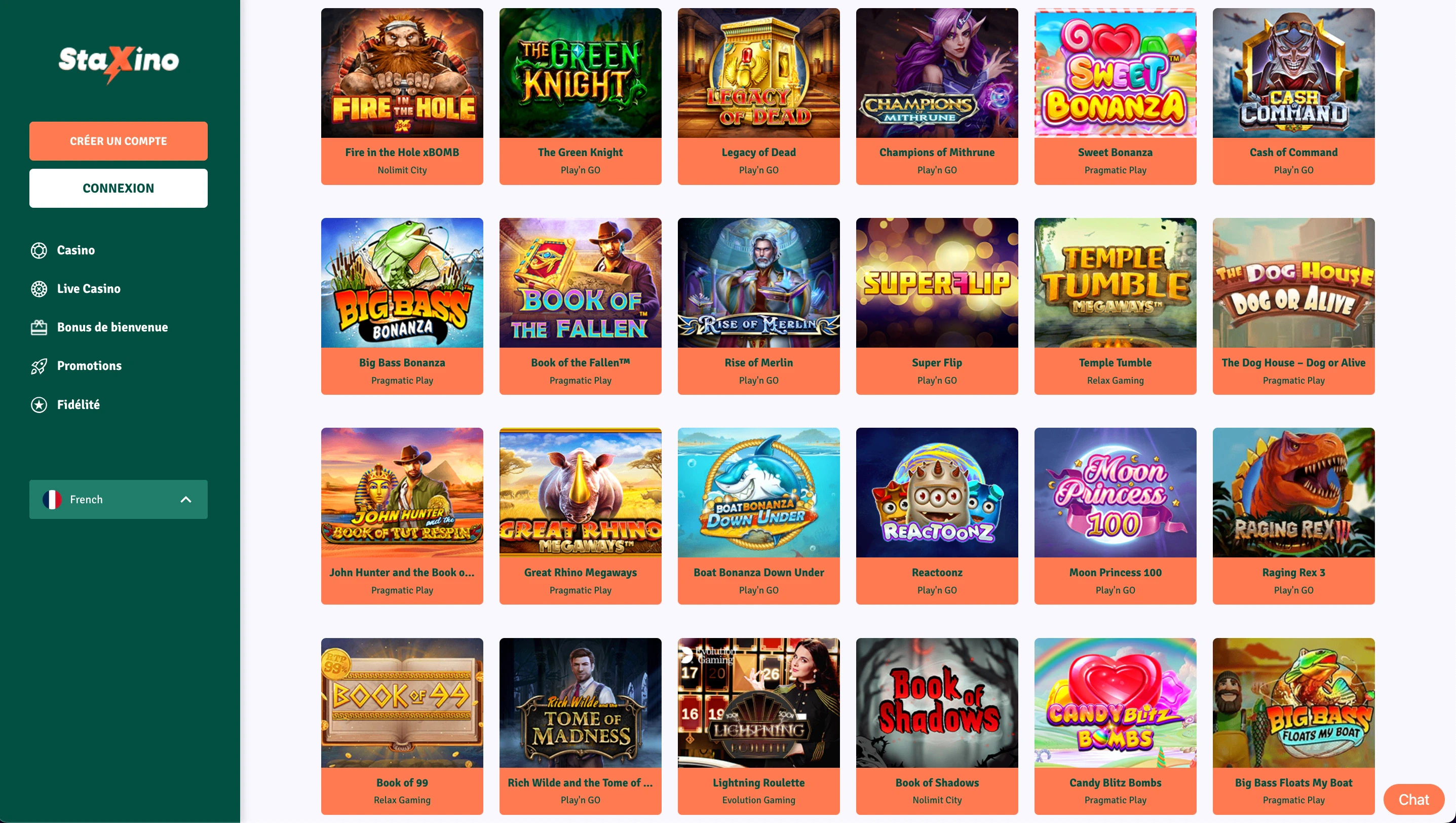 slots staxino