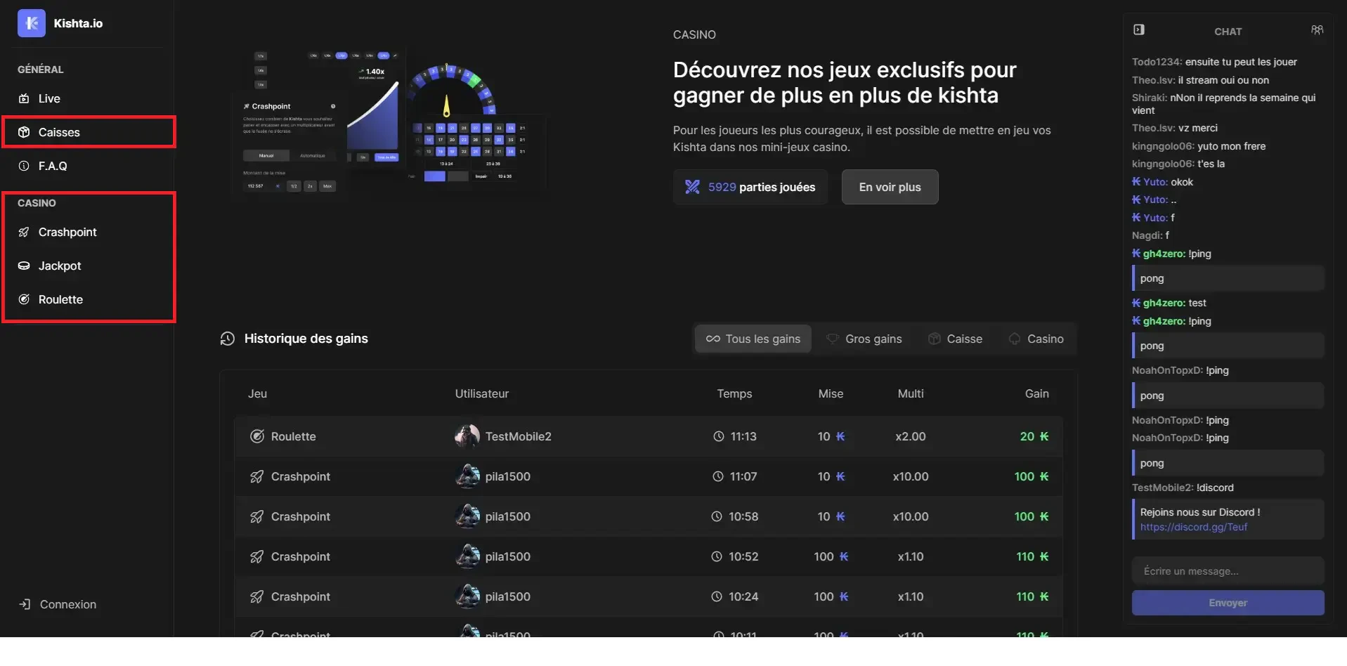 kishta jeux