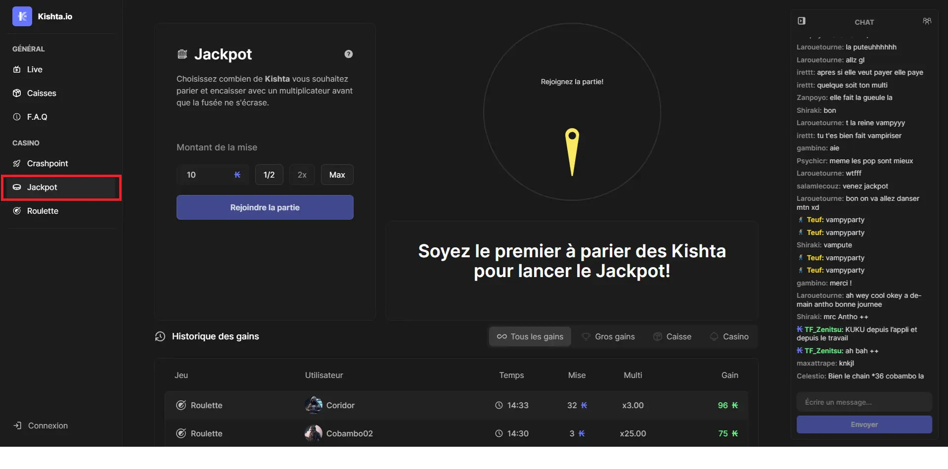 kishta jackpot