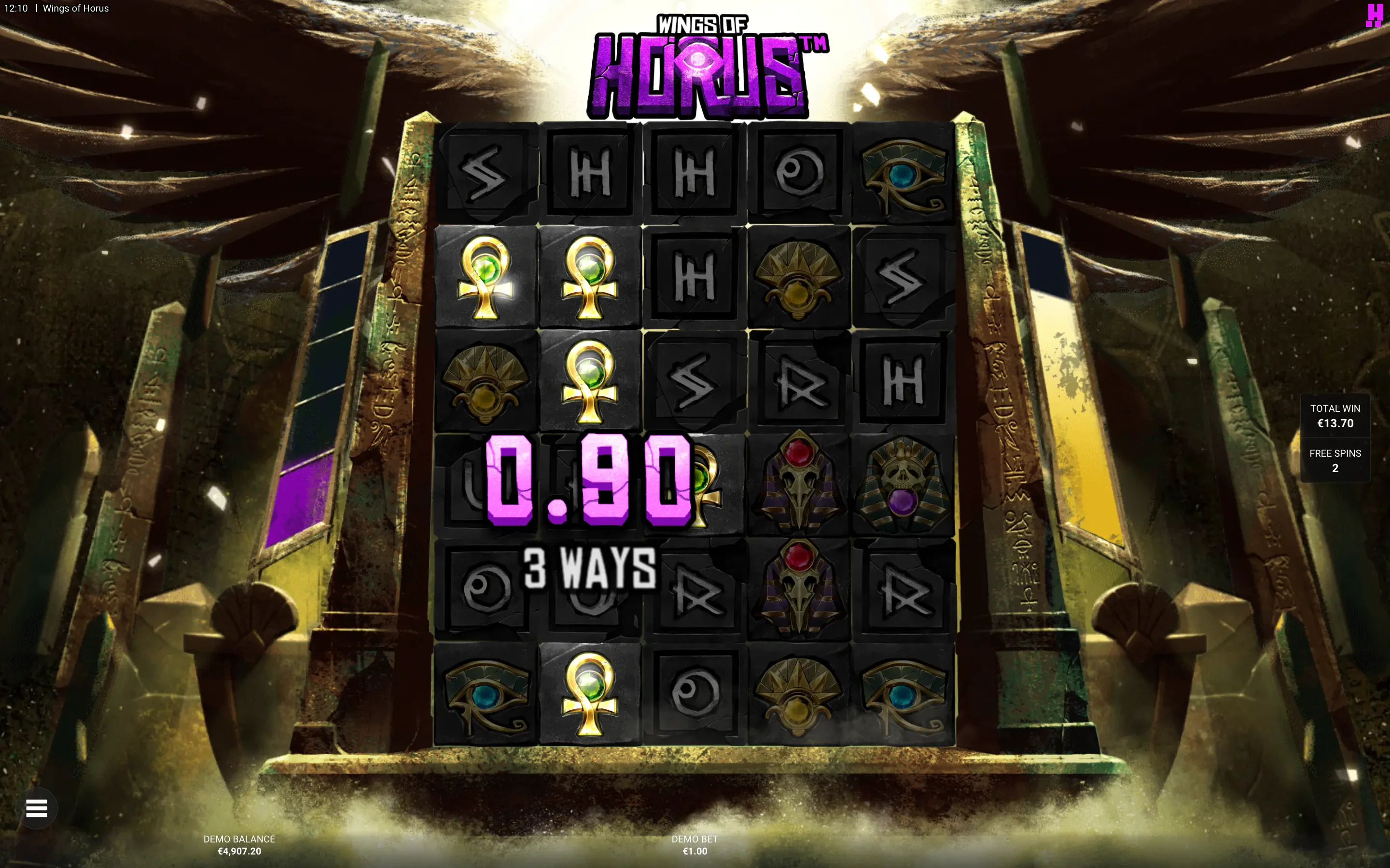 Revanche du Pharaon wings of horus