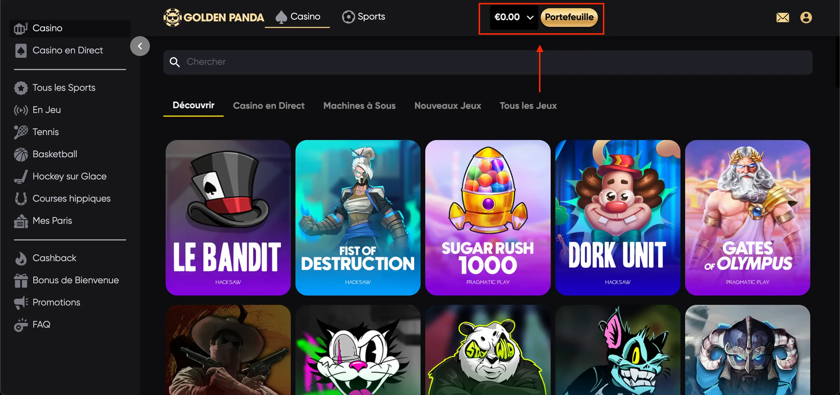 golden panda dépôt