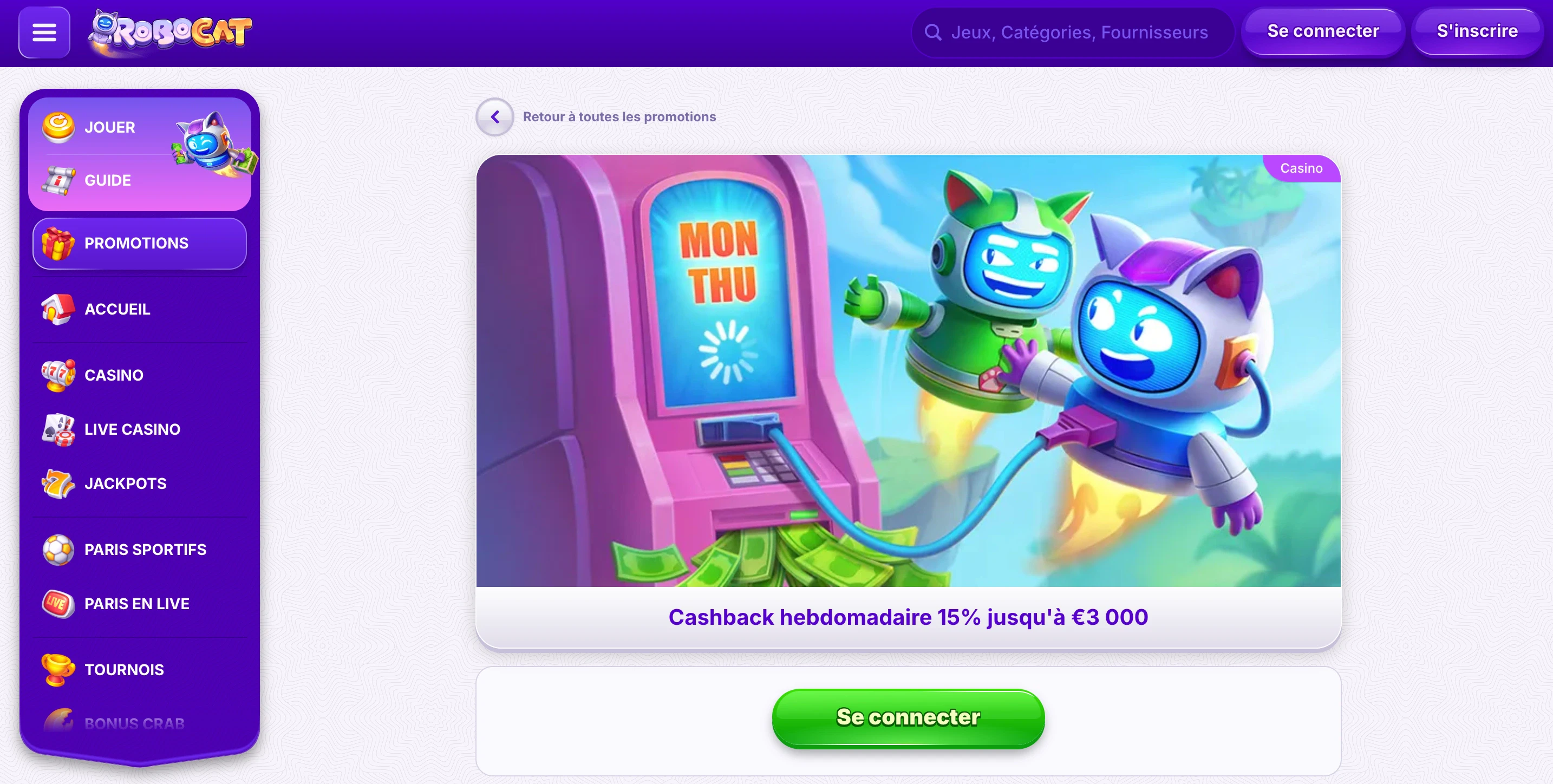 cashback robocat