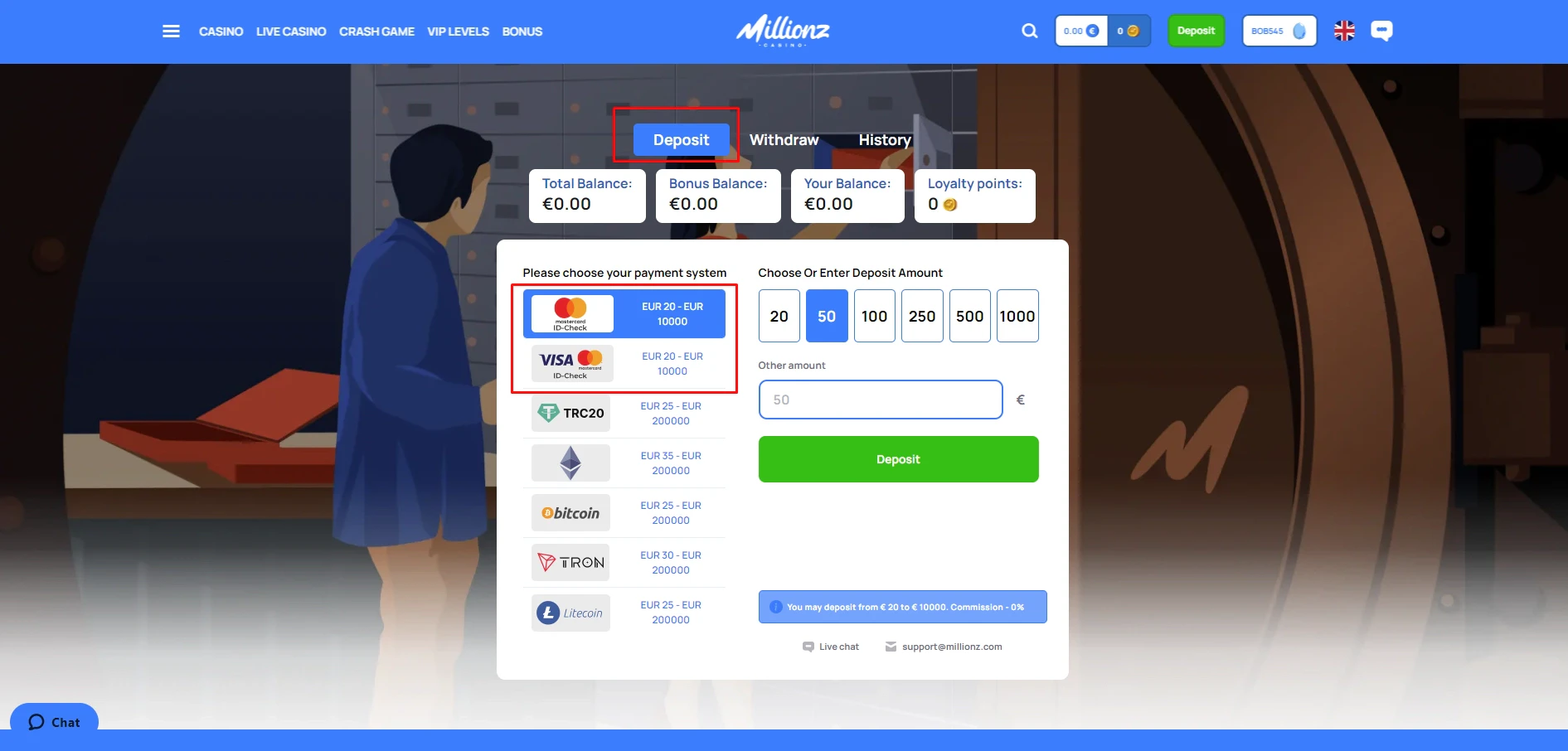 Millionz Deposit