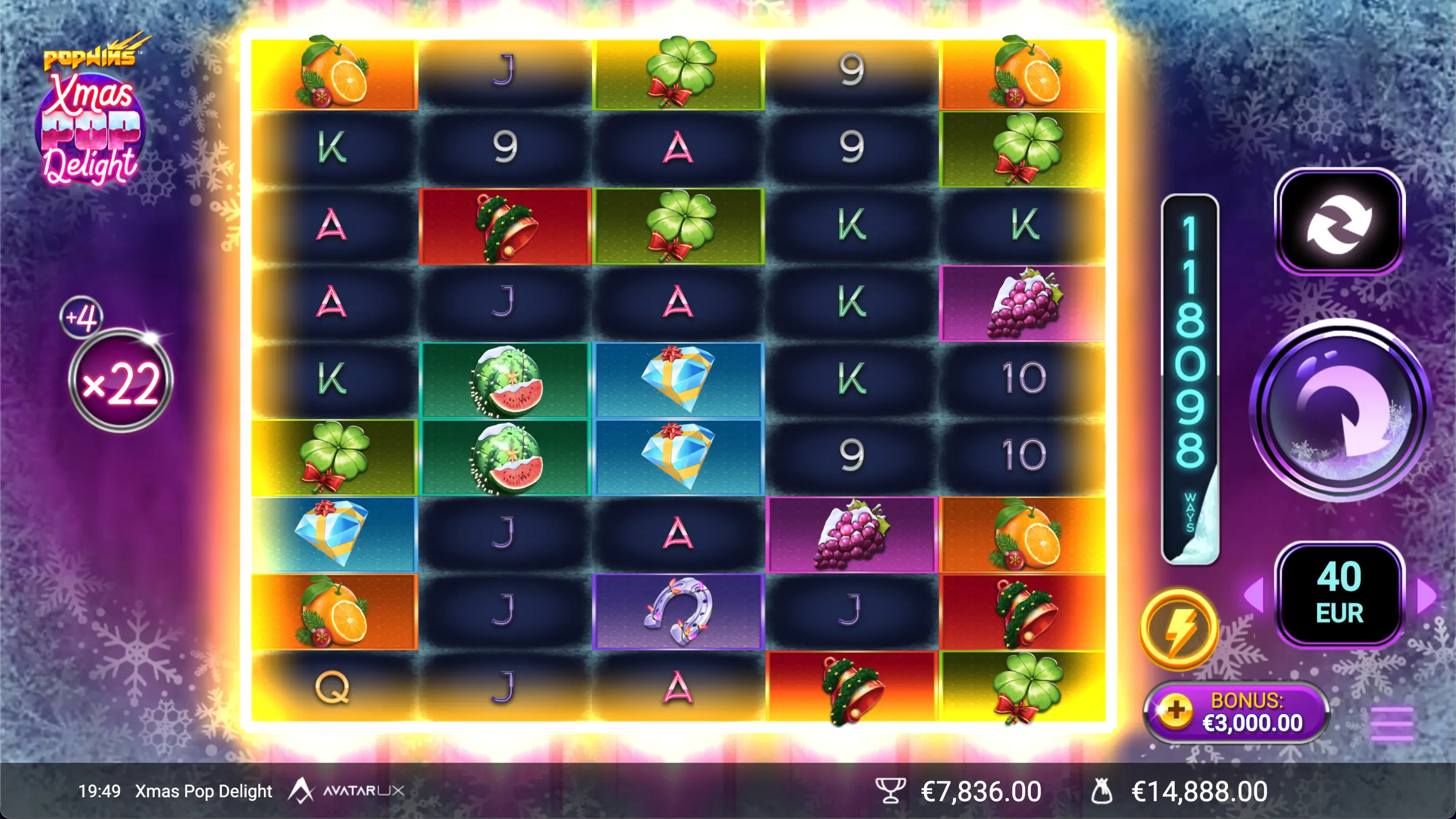 free spins xmas pop delight