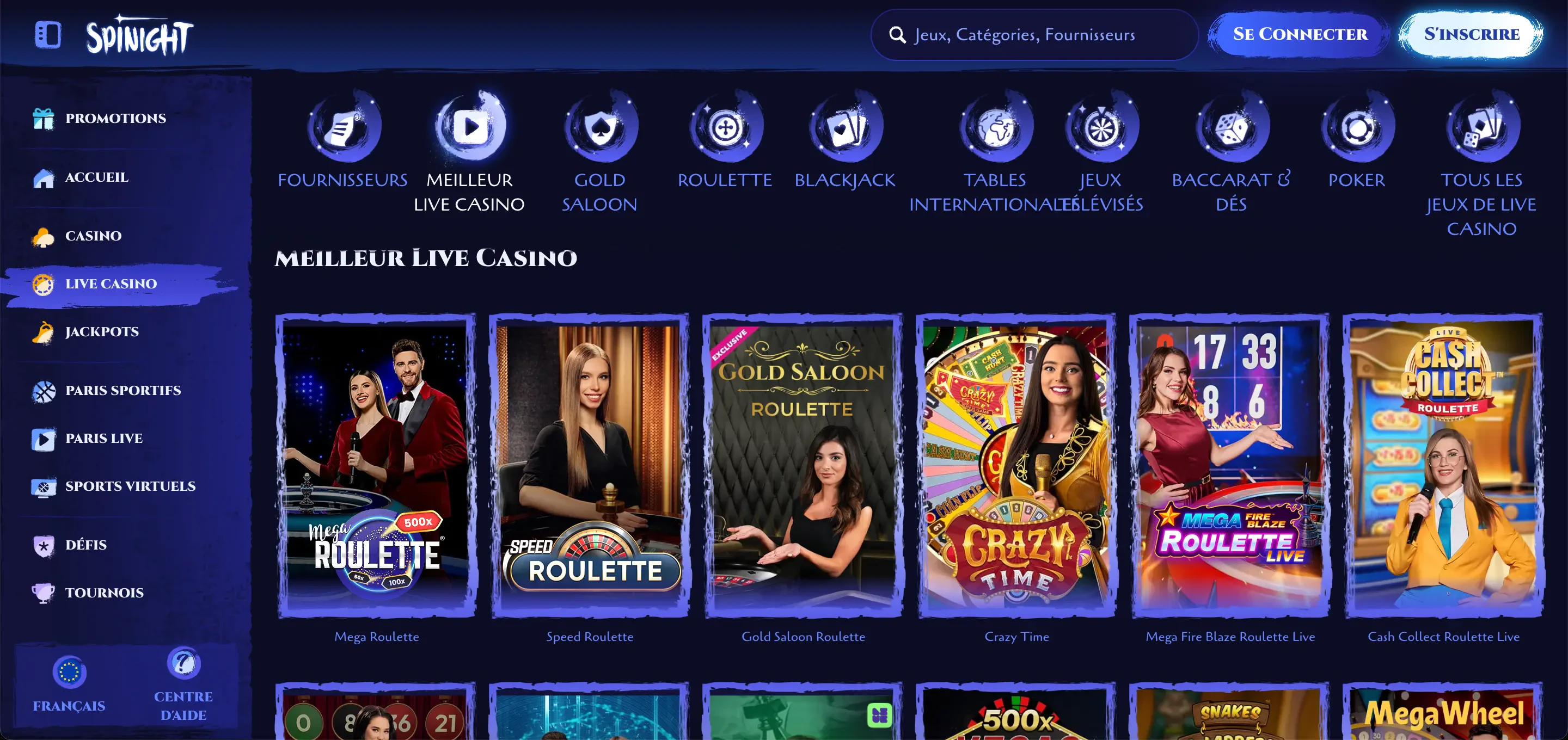 spinight live casino