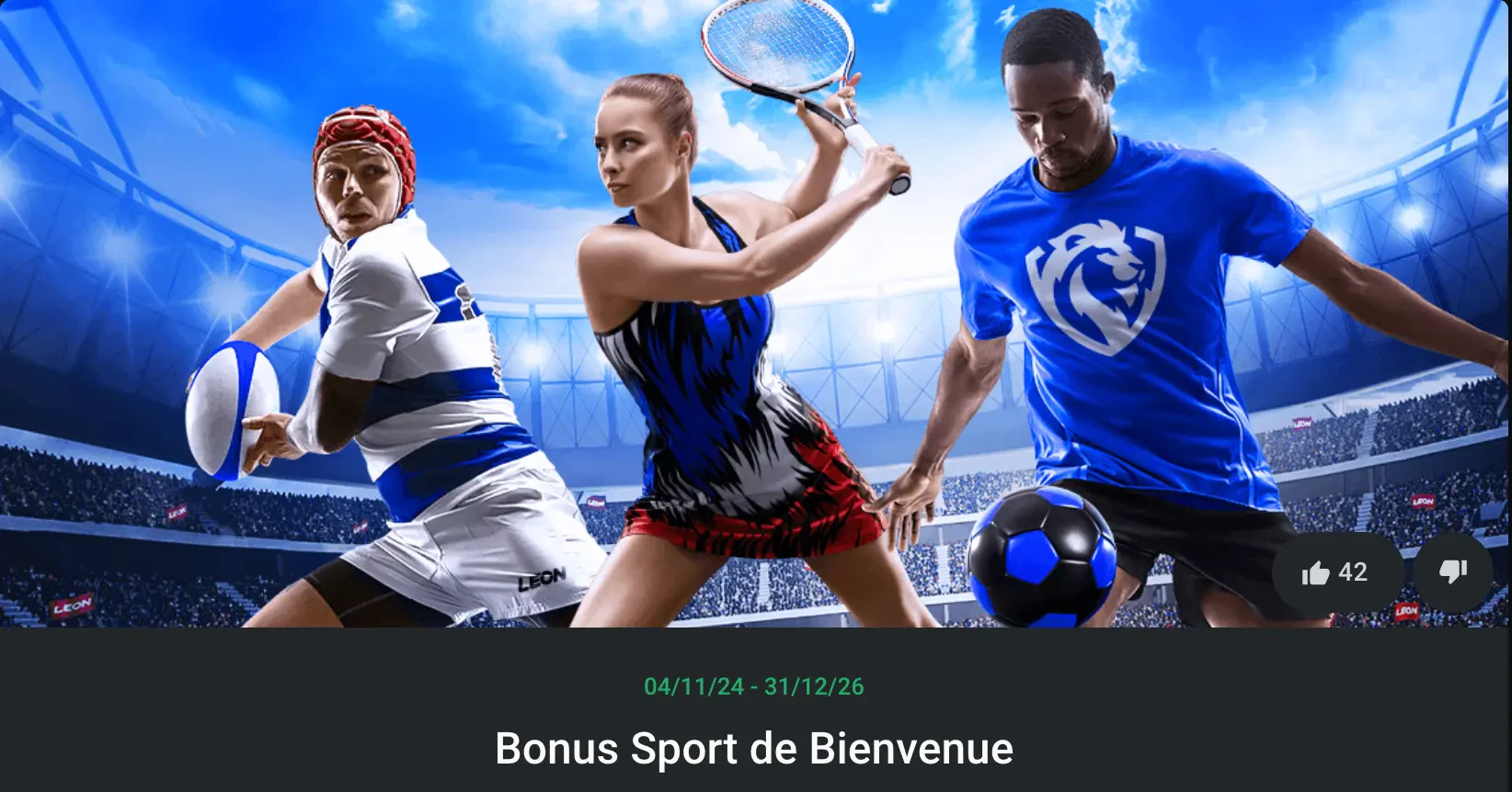 leonbet bonus sport de bienvenue