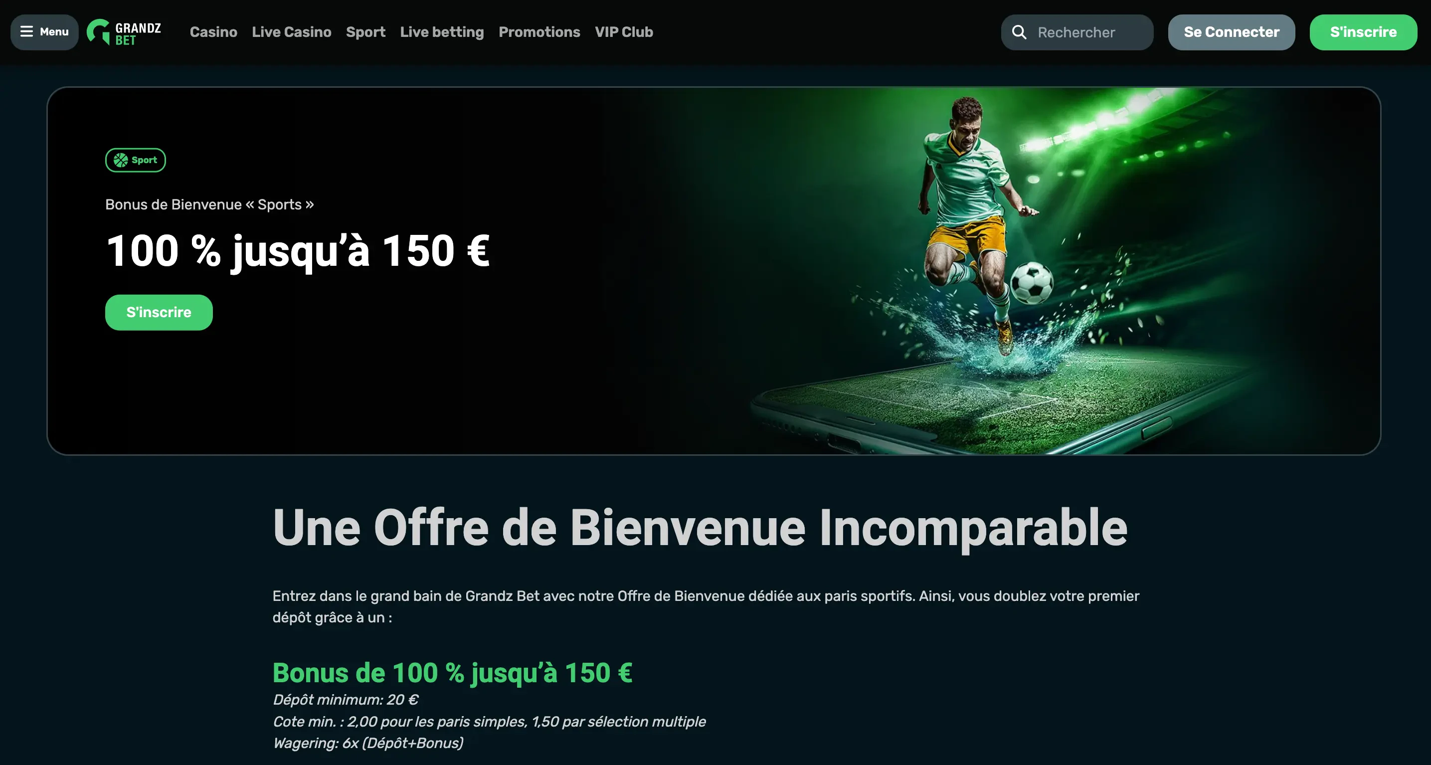 bonus sport grandz bet